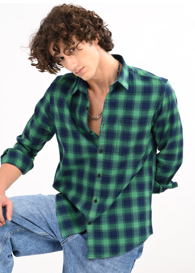 Men Green Shirt