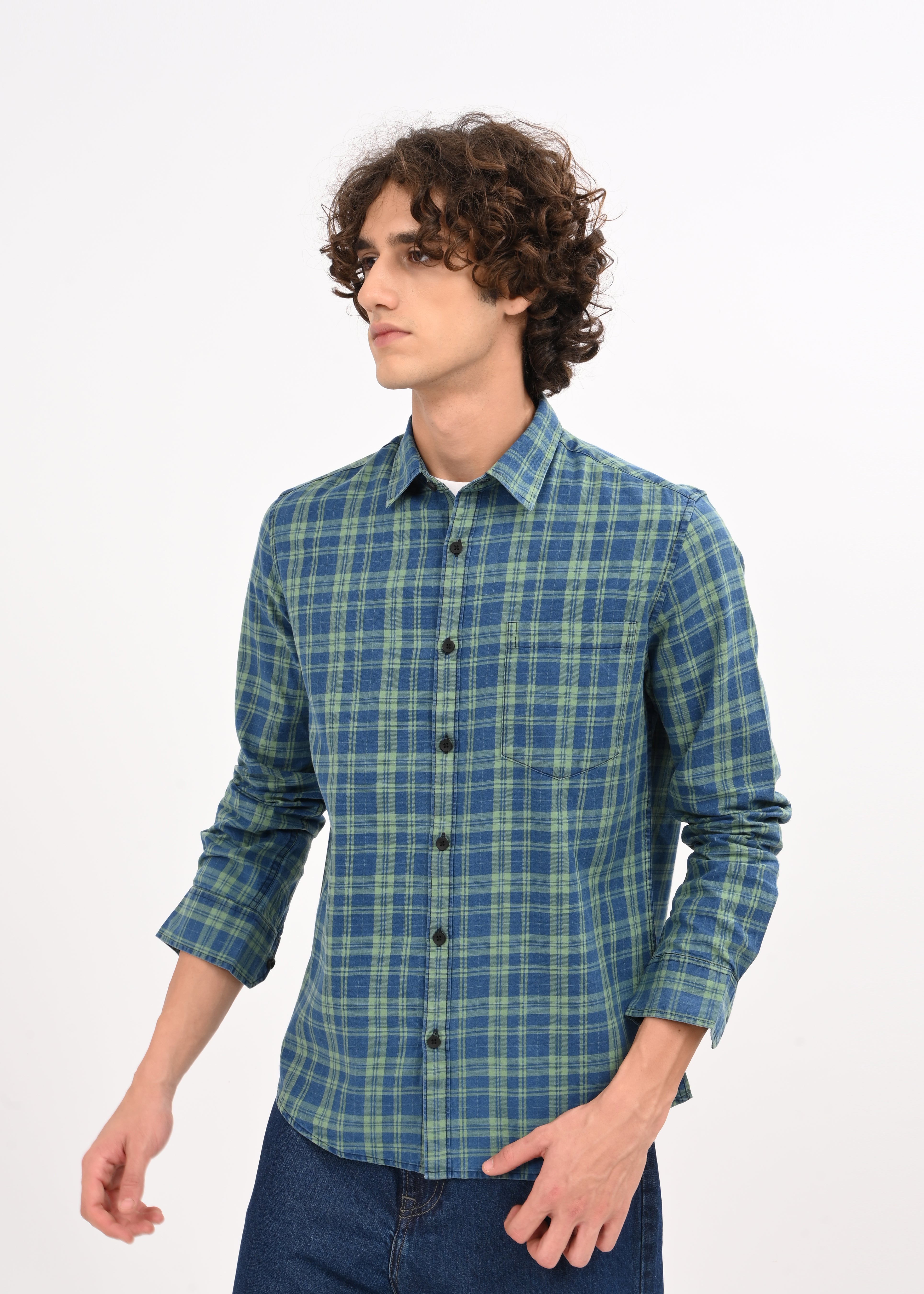 Men Green Shirt