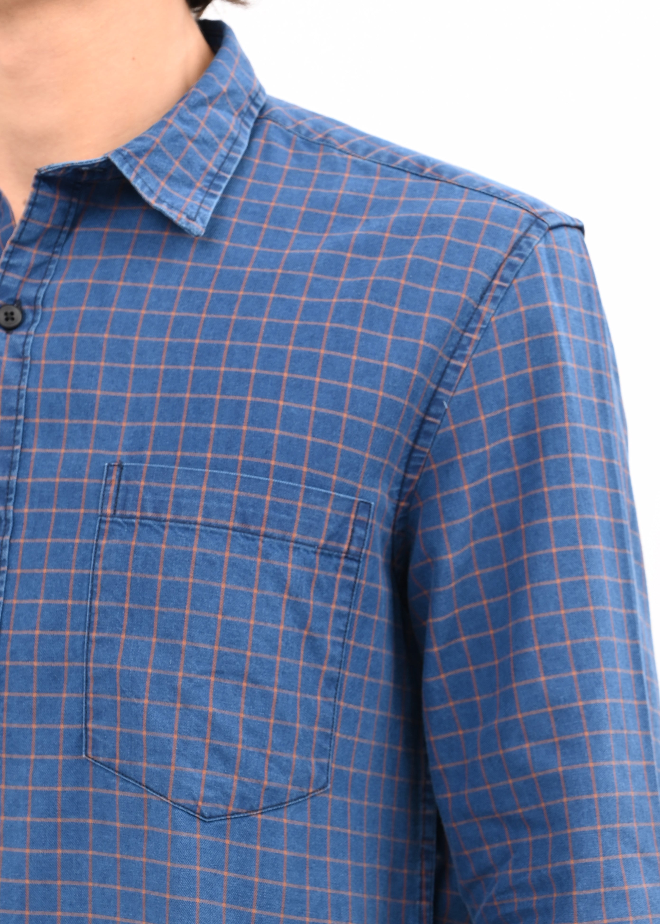 Men Navy Blue Shirt