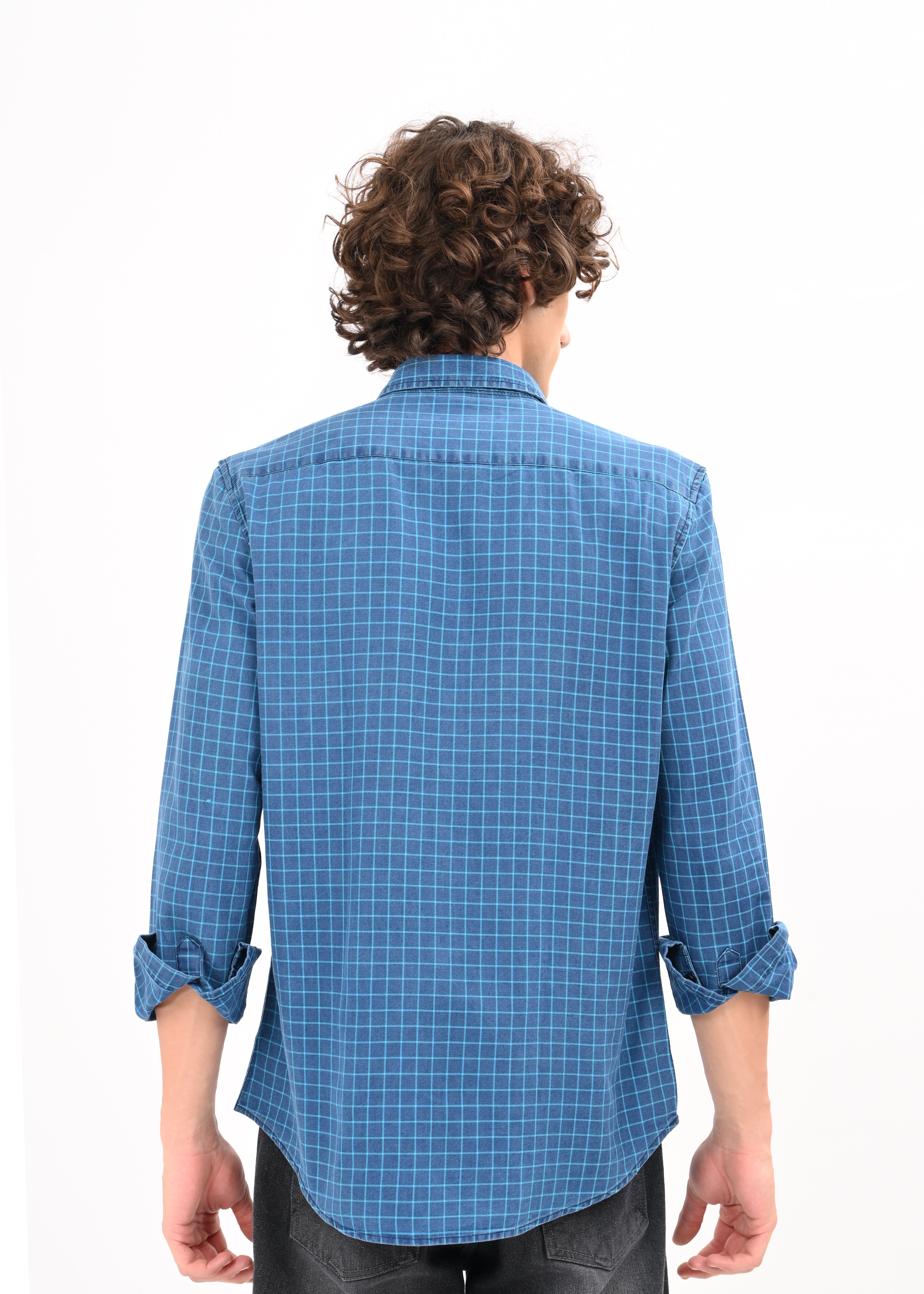 Men Blue Shirt