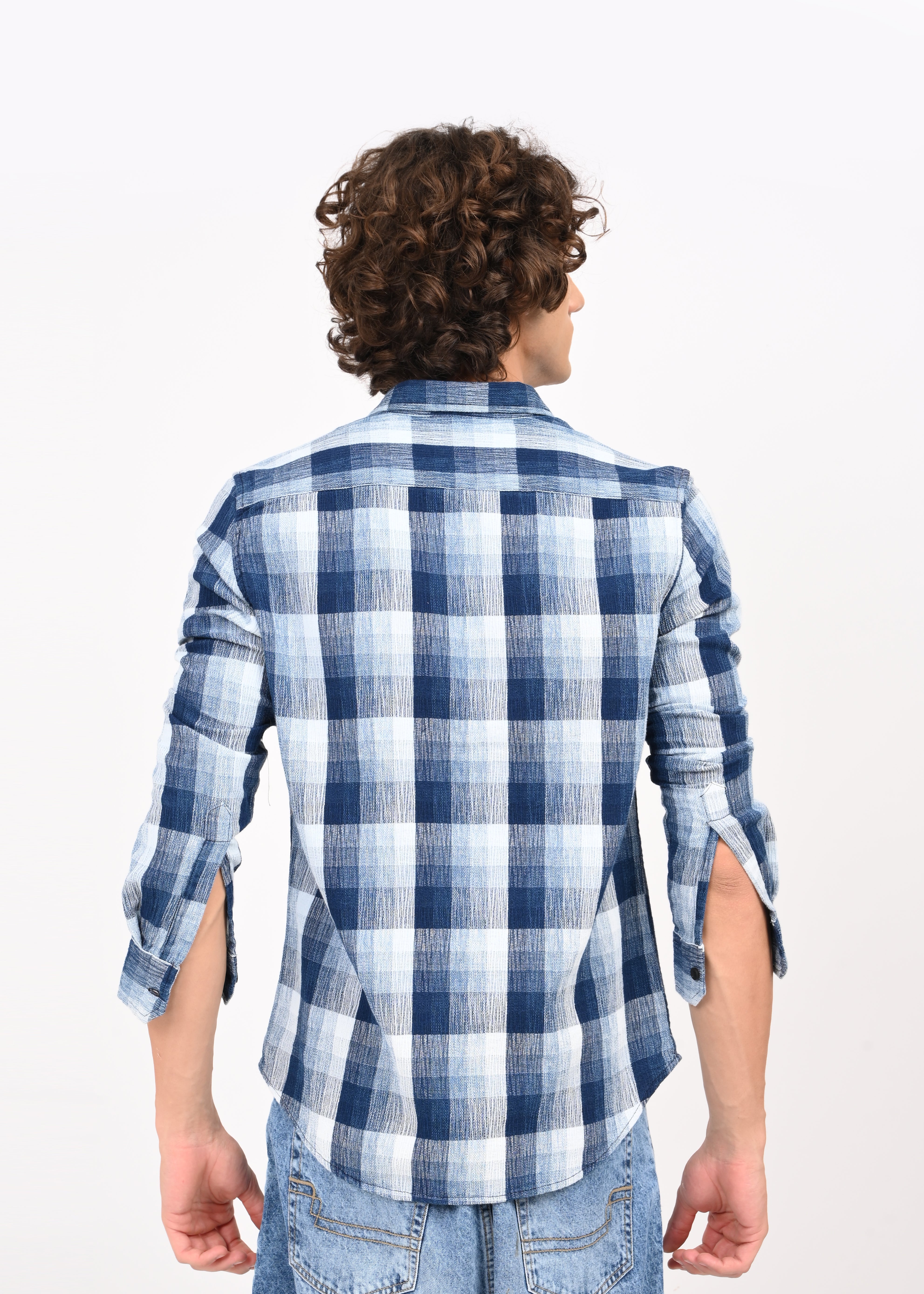 Men Blue Shirt