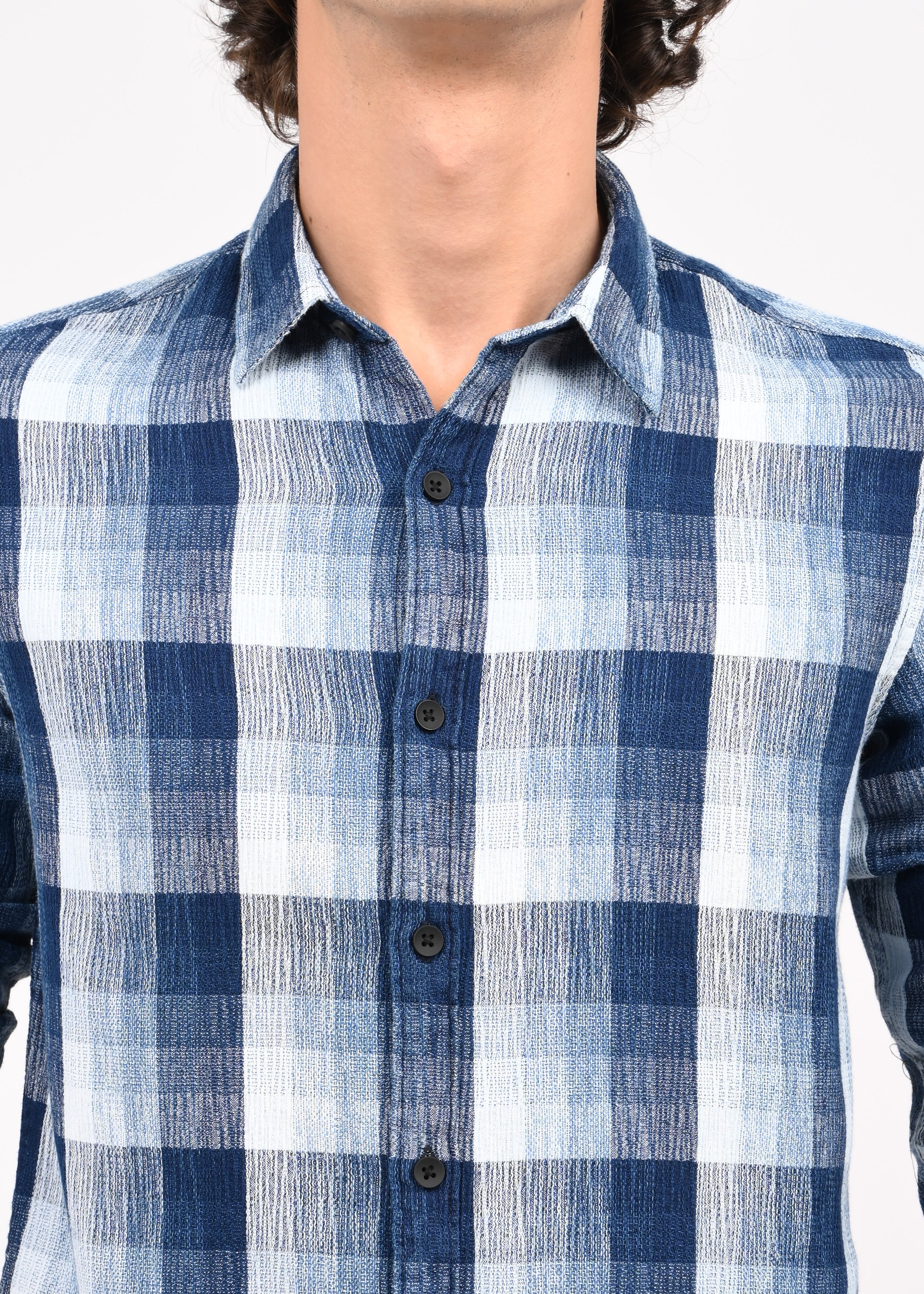 Men Blue Shirt
