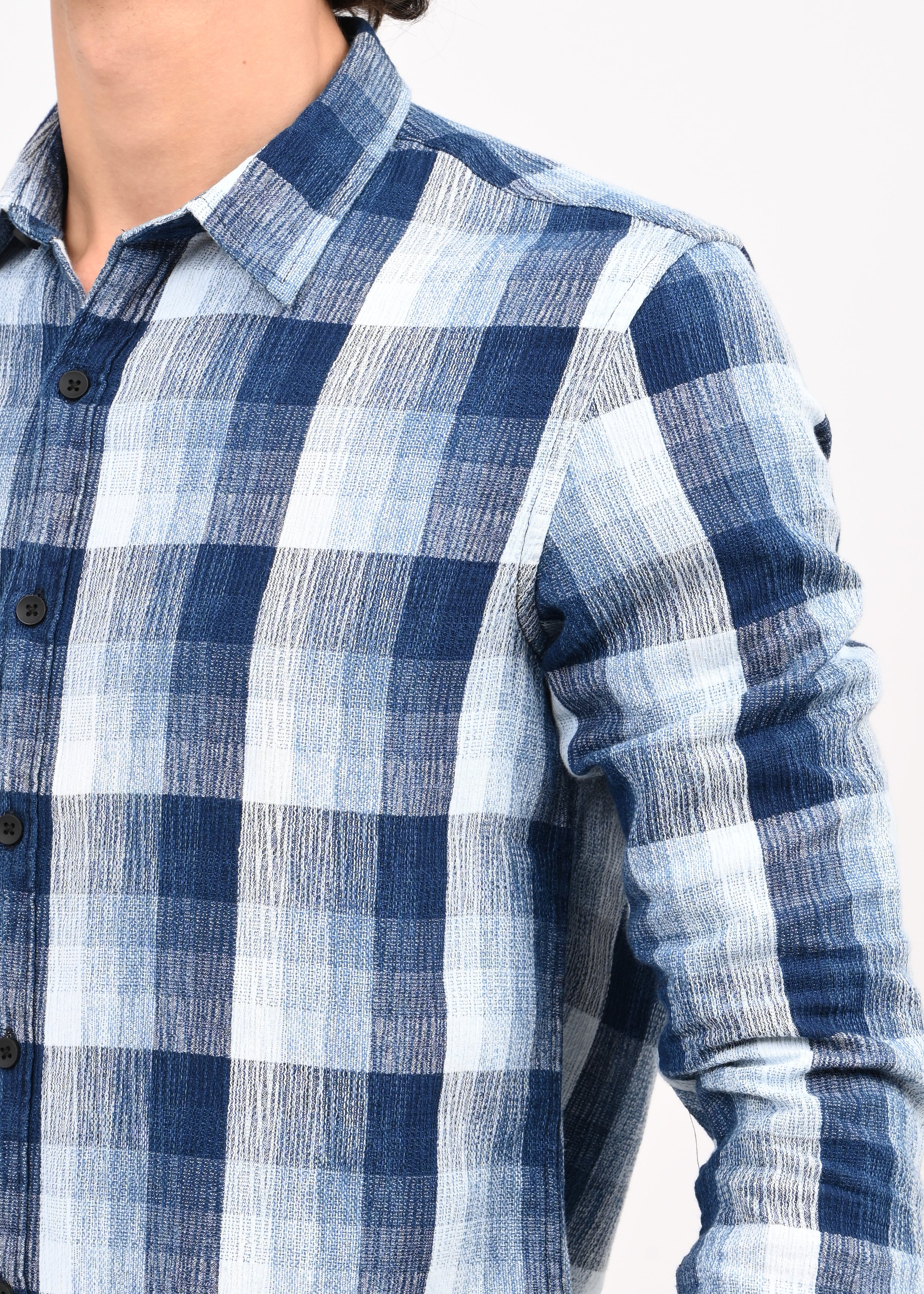 Men Blue Shirt