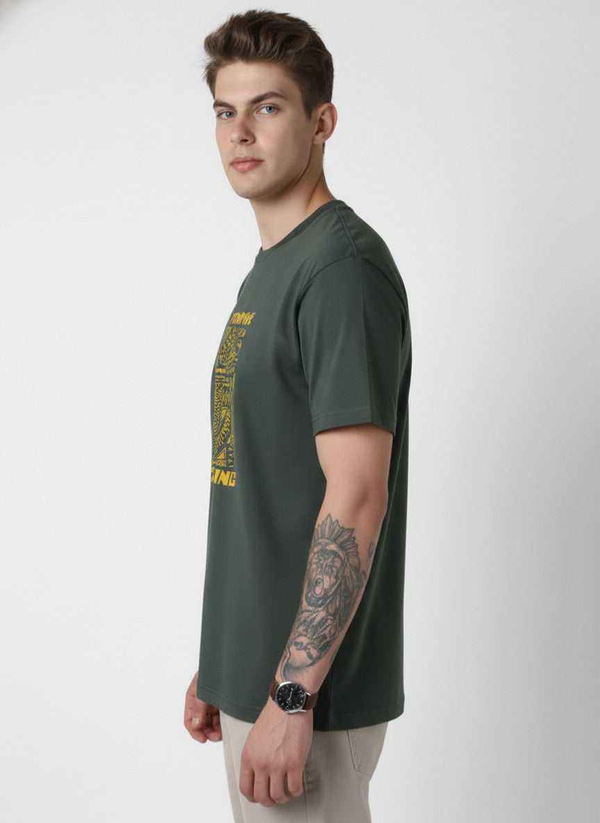 Men Cotton Tribal T-Shirt