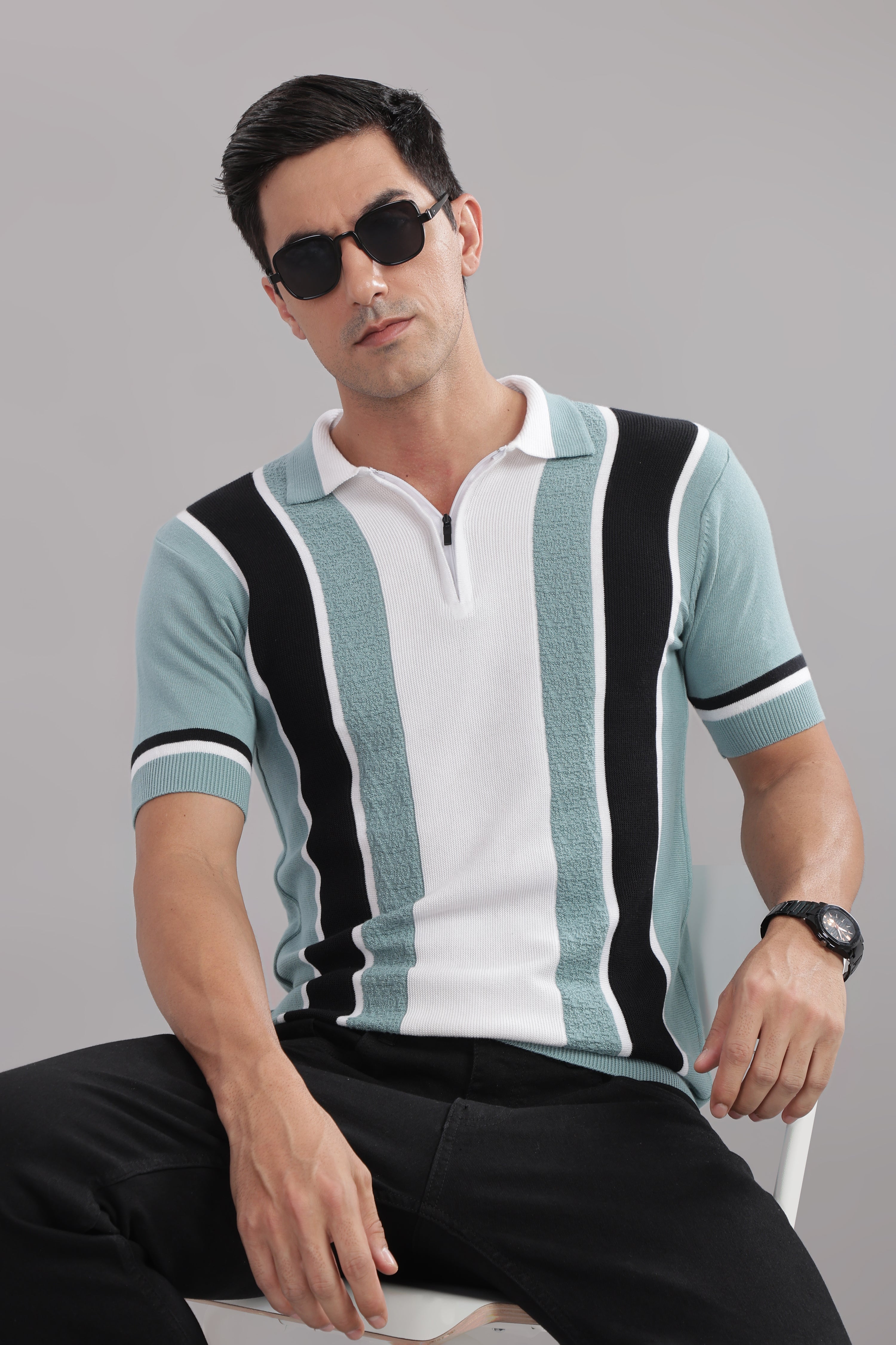 Men Multi Cotton Regular T-Shirt