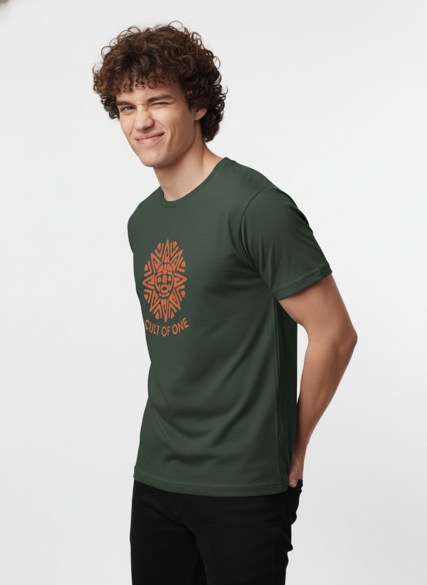 Men Cotton Tribal T-Shirt