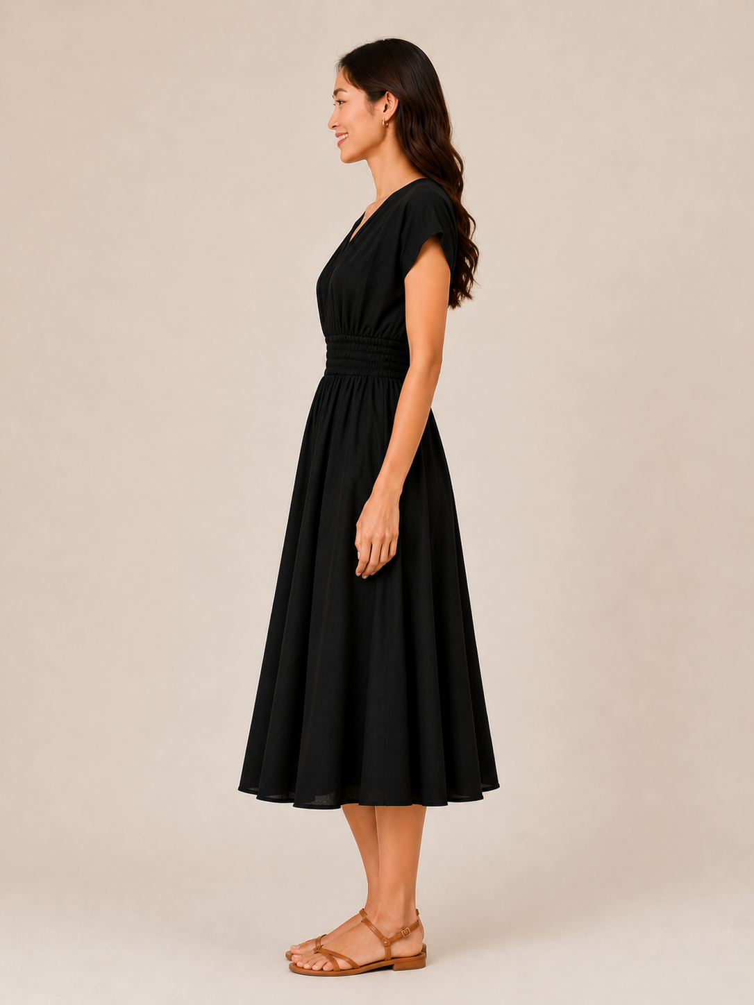 Women Black Fit & Flare Comfort Dress