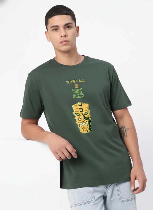 Men Cotton Tribal T-Shirt