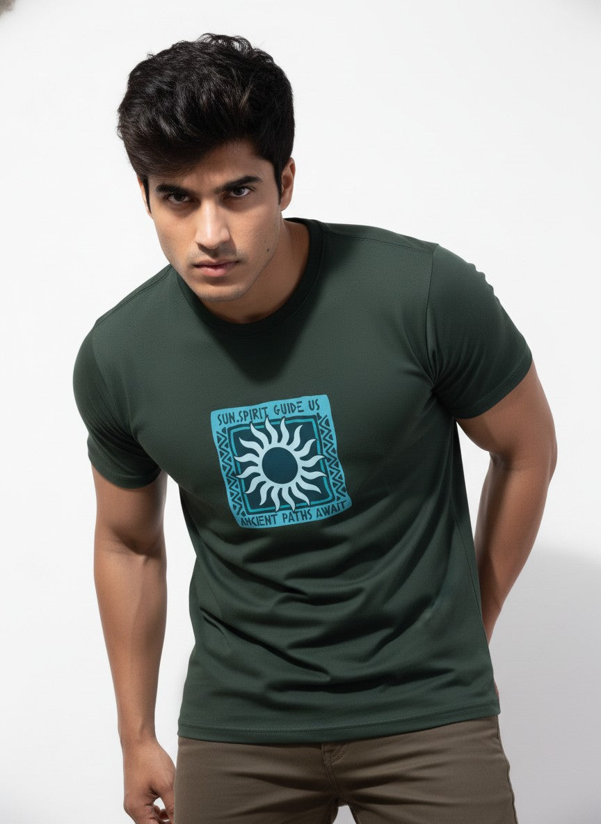 Men Cotton Tribal T-Shirt