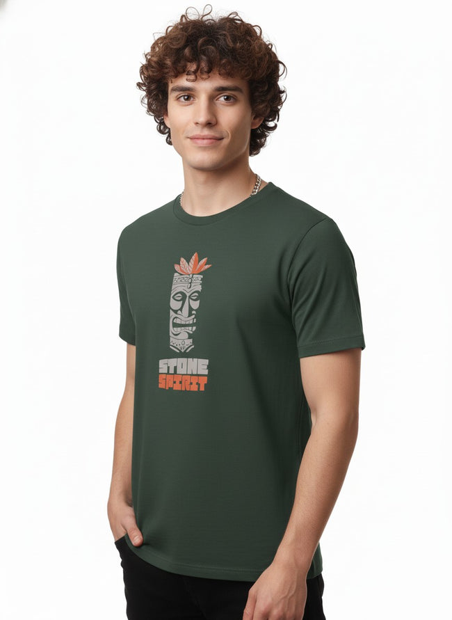 Men Cotton Tribal T-Shirt