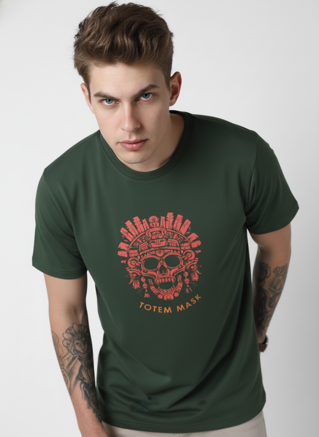 Men Cotton Tribal T-Shirt