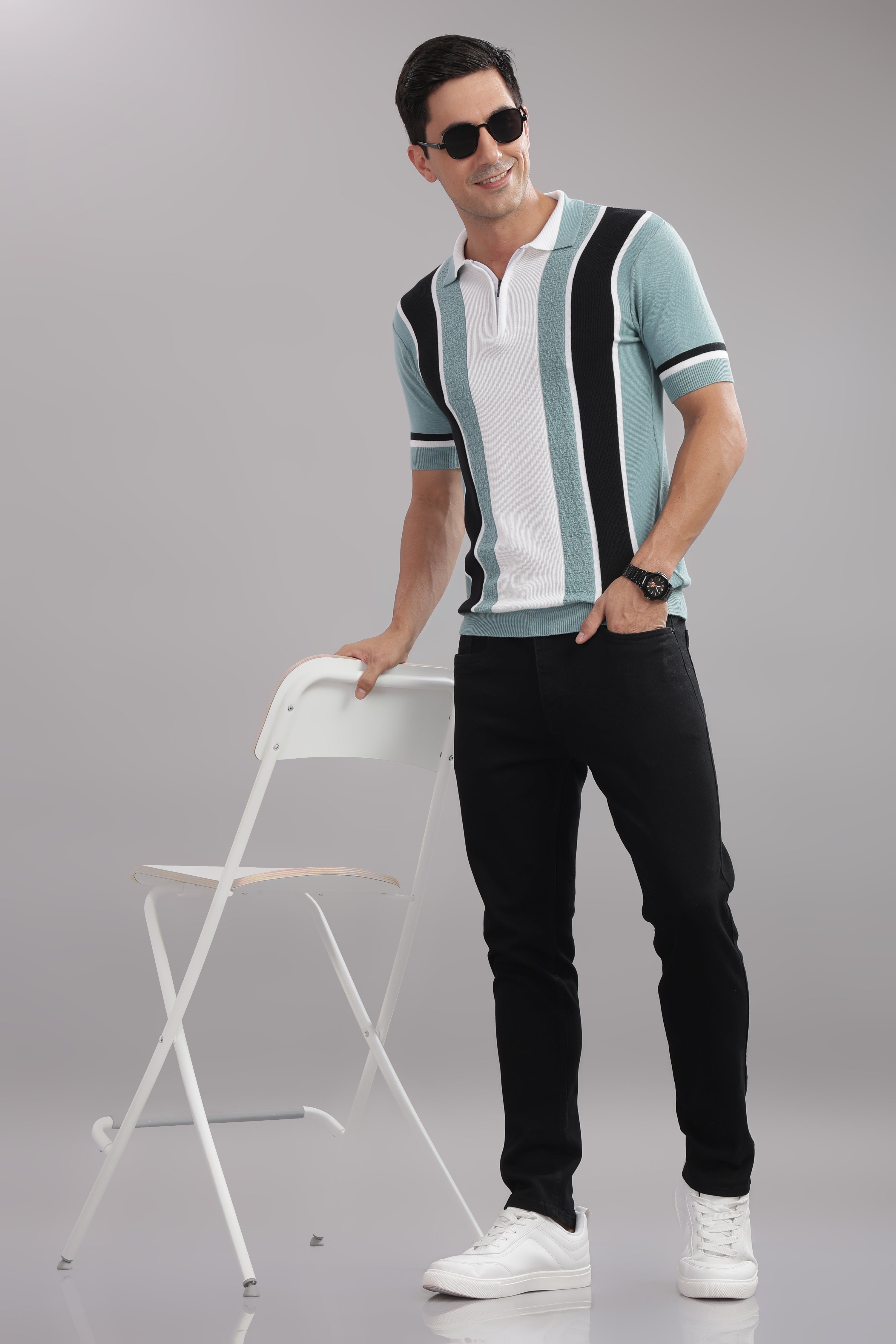 Men Multi Cotton Regular T-Shirt