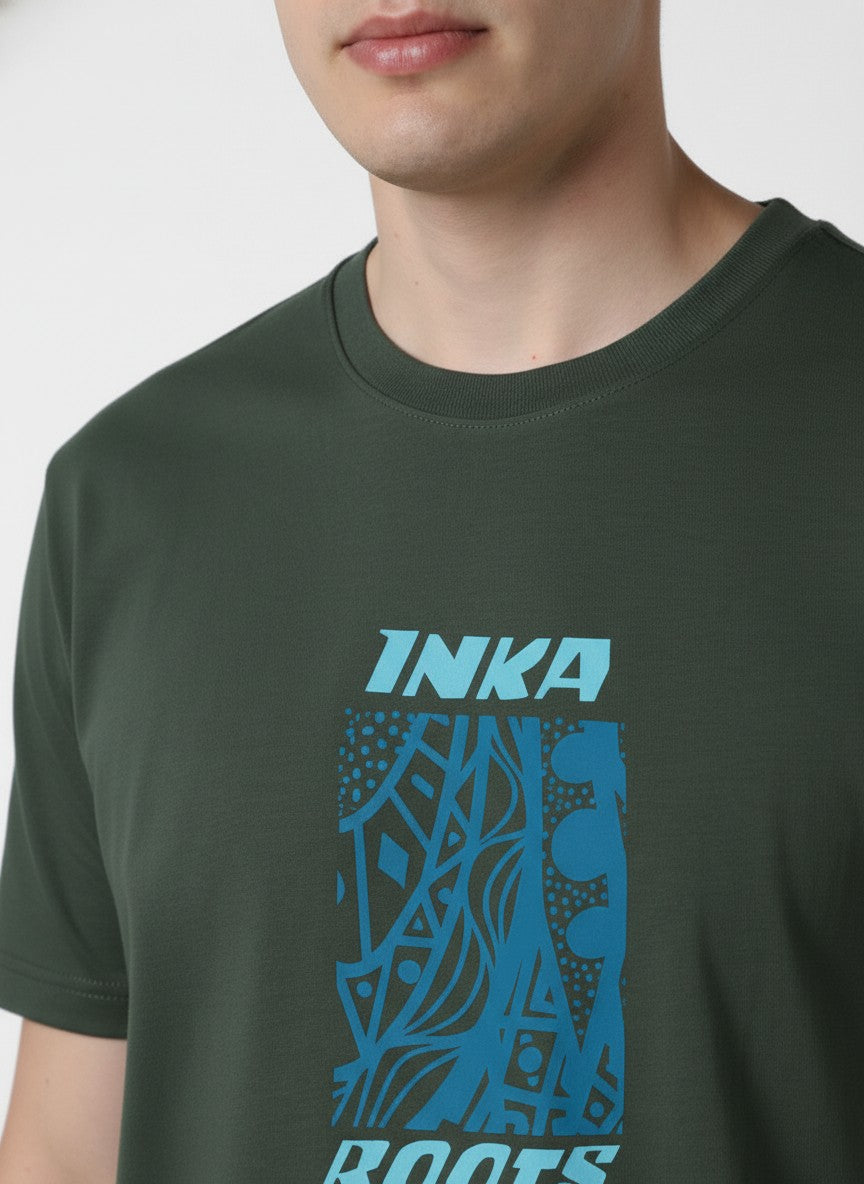 Men Cotton Tribal T-Shirt