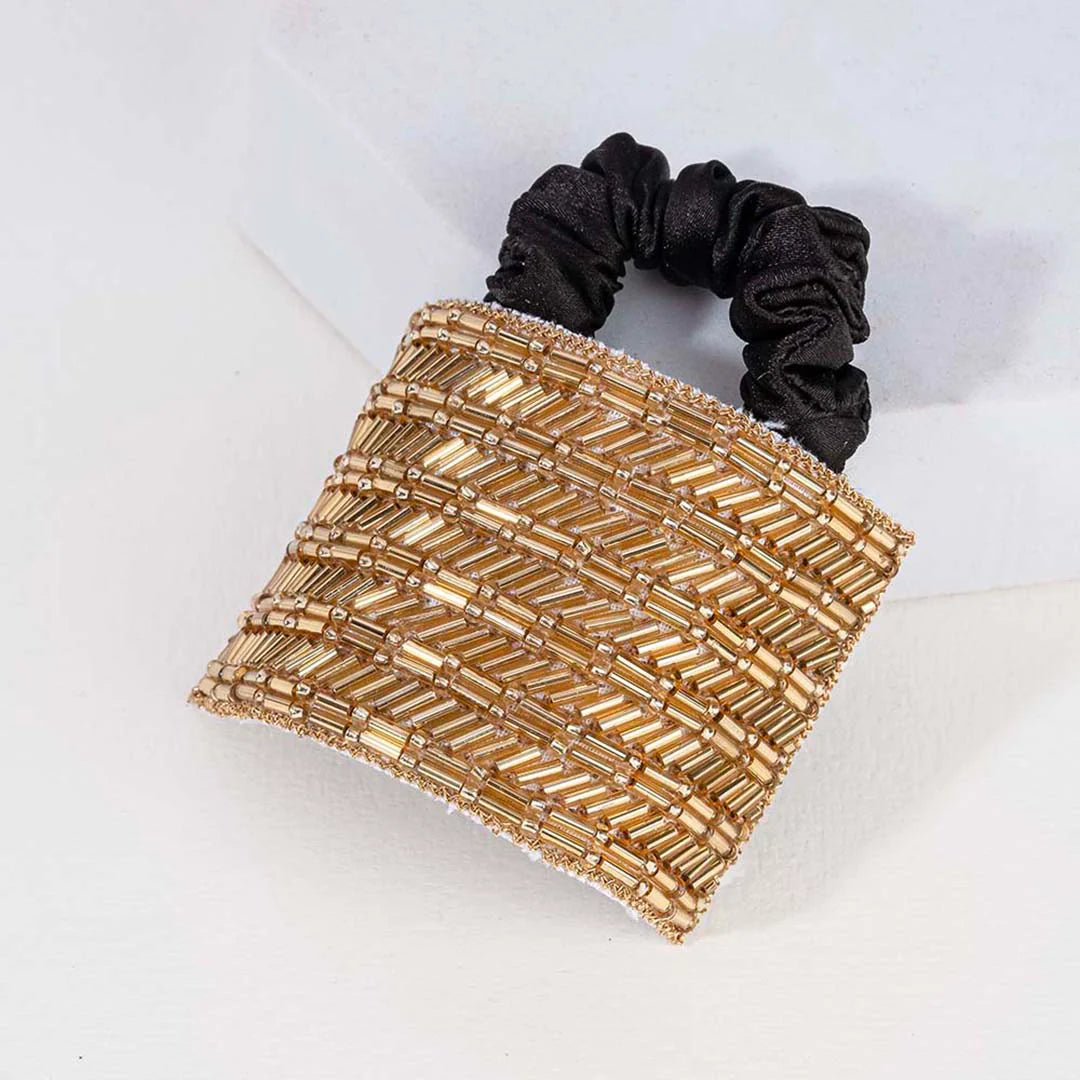 Gold Embellished Ponytail Holder