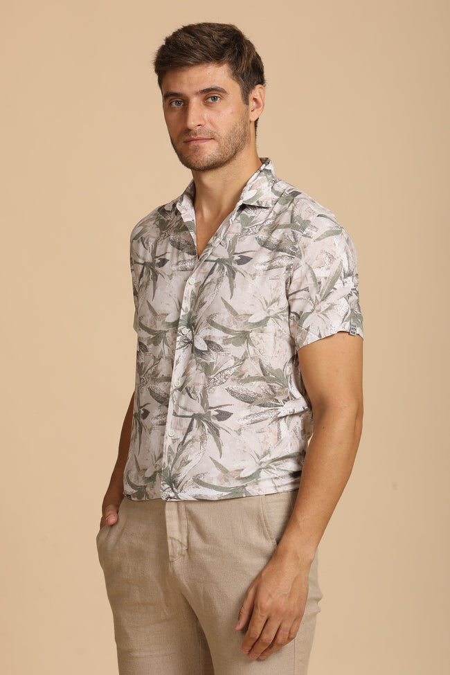 Men Floral Printed Shirt
