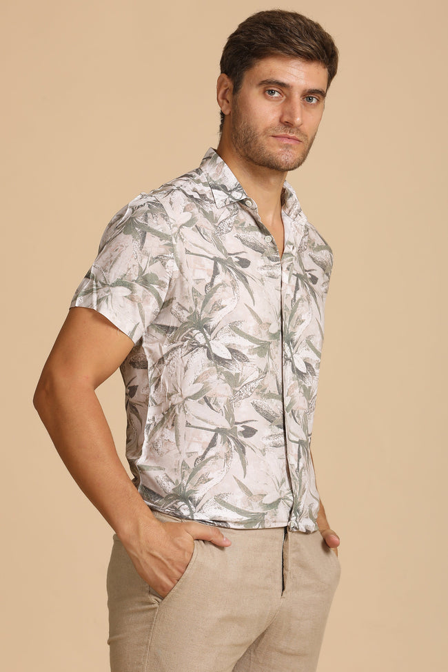 Men Floral Printed Shirt