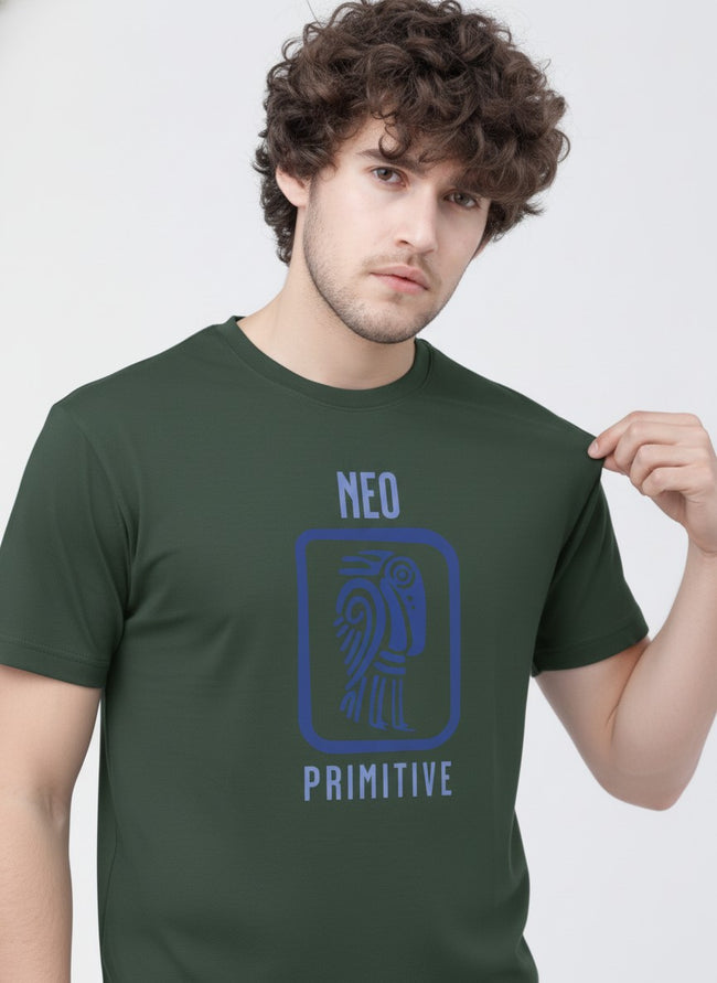 Men Cotton Tribal T-Shirt