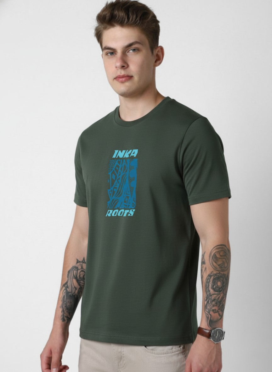 Men Cotton Tribal T-Shirt