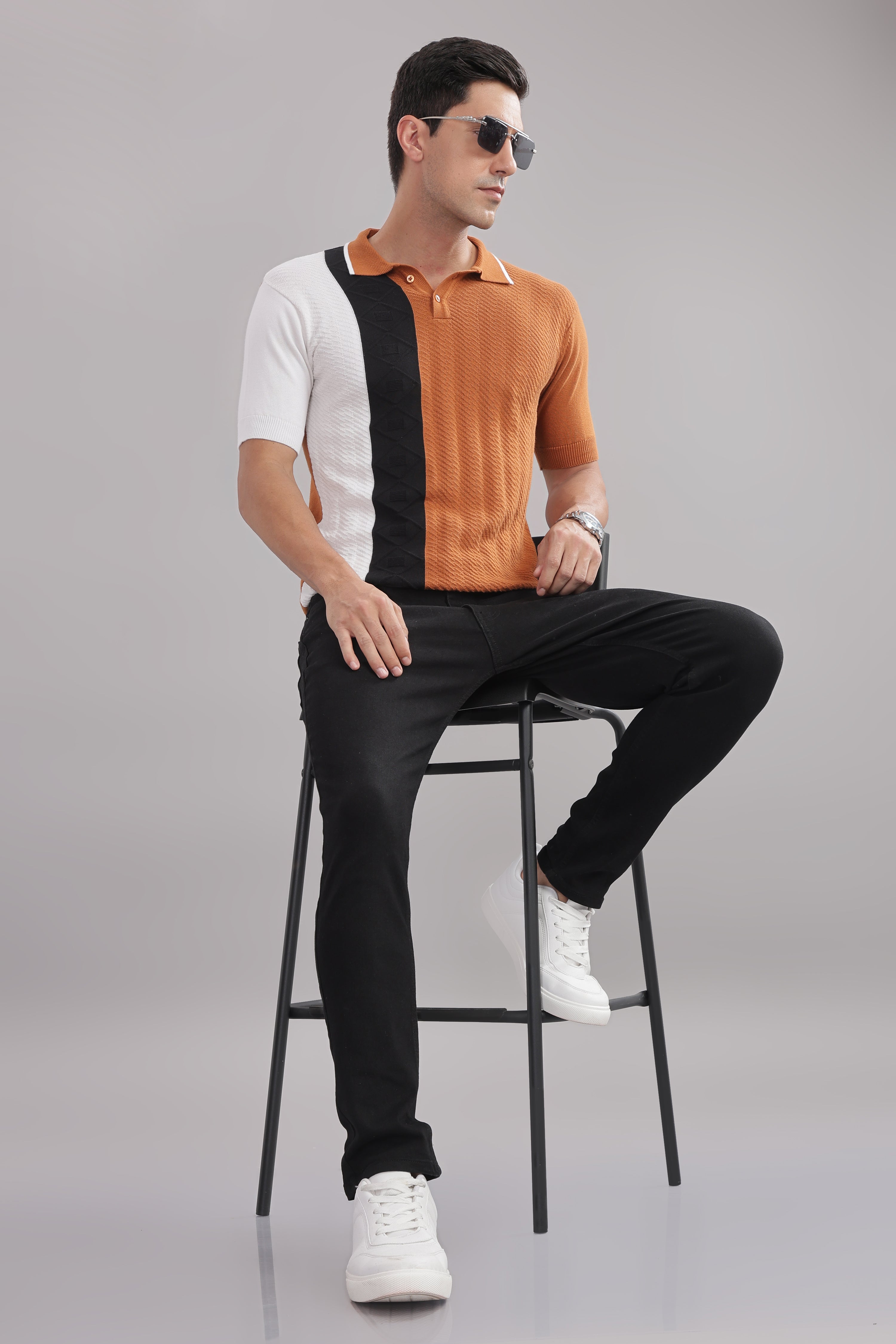 Men Multi Cotton Regular T-Shirt