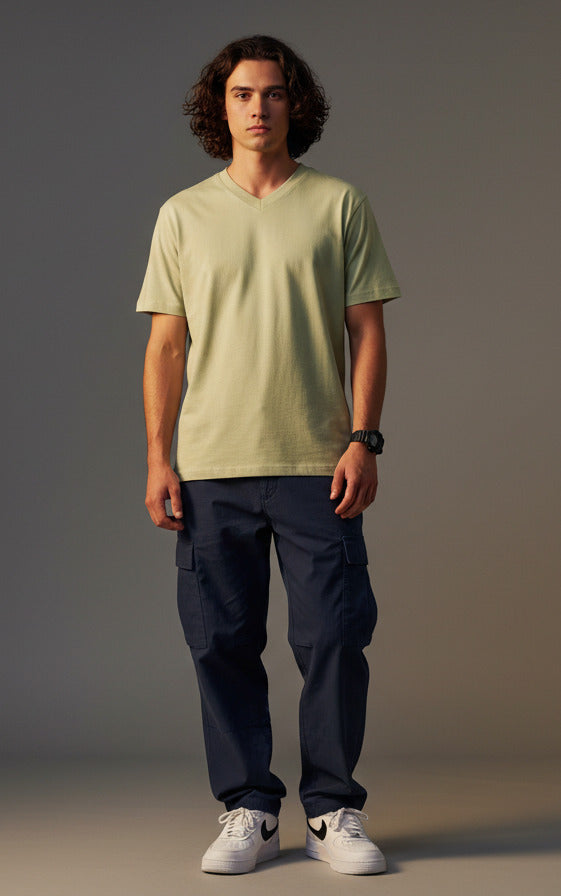 Men Cotton V-Neck T-Shirt Pack of 4