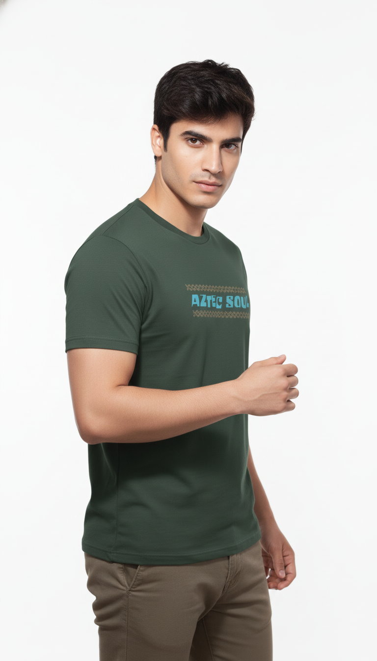 Men Cotton Tribal T-Shirt
