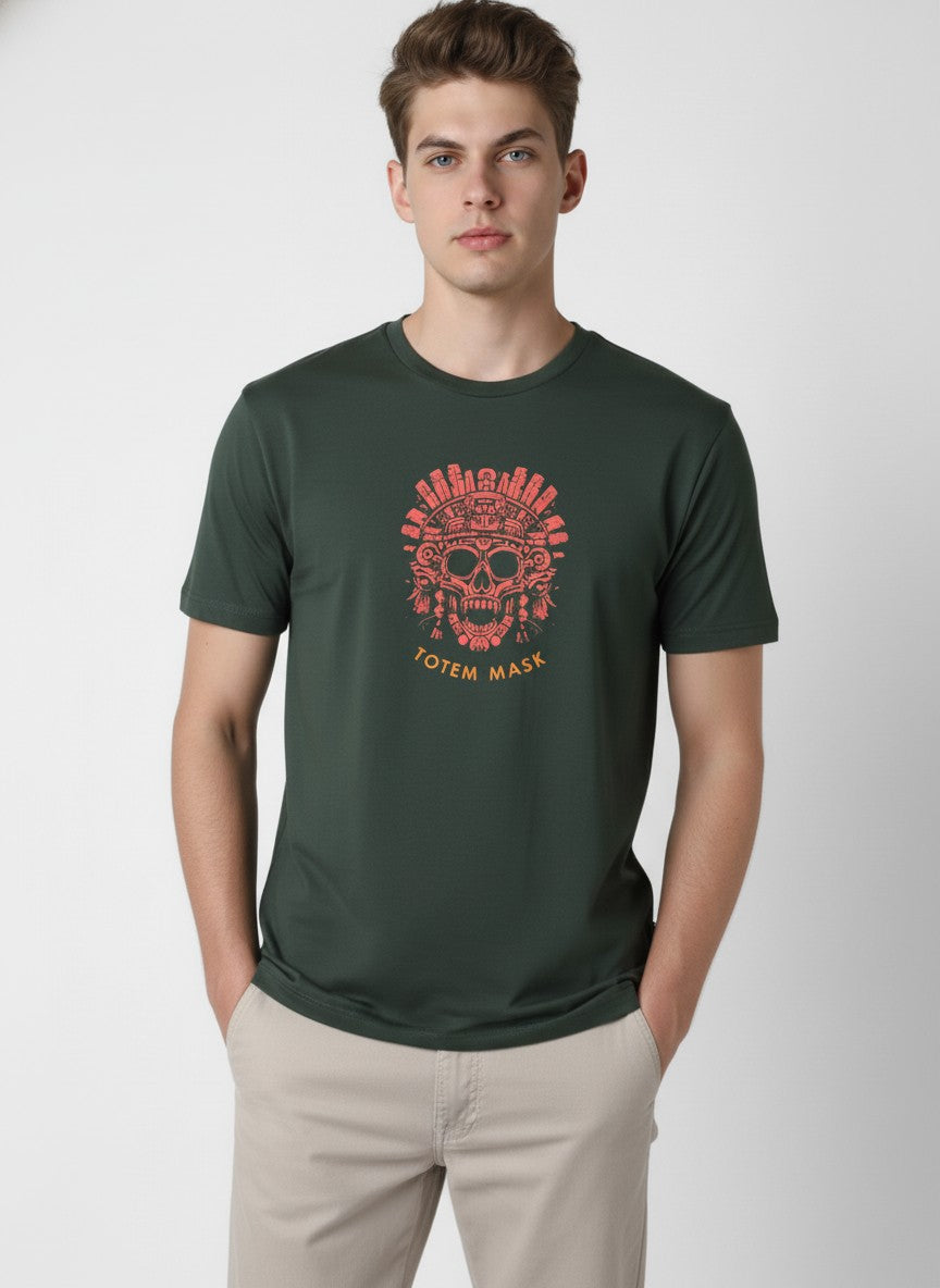 Men Cotton Tribal T-Shirt