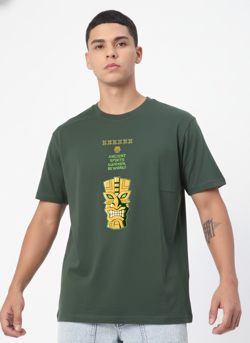 Men Cotton Tribal T-Shirt