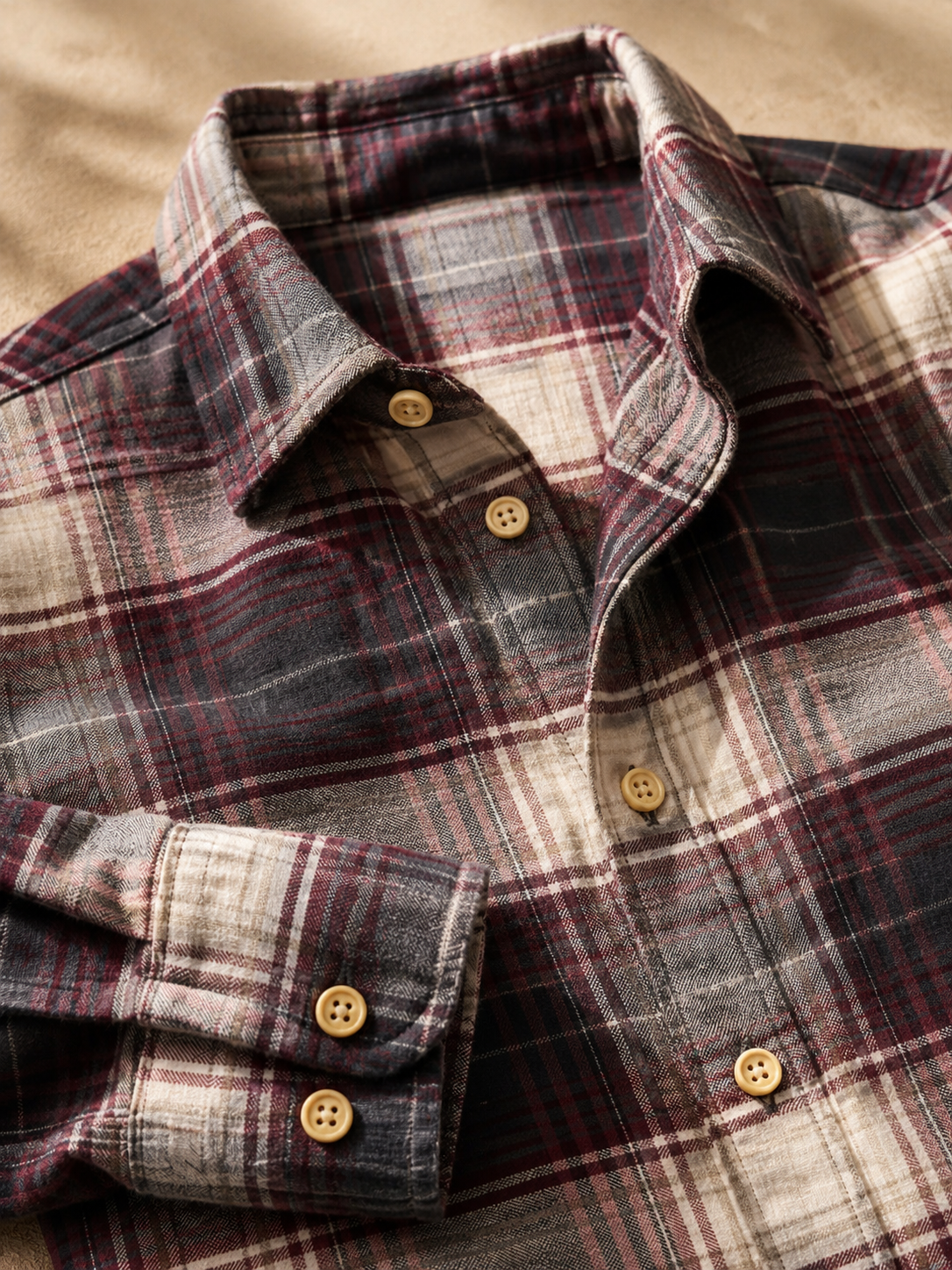 Men Multi Plaid Checked Long Sleeve Casual Shirt