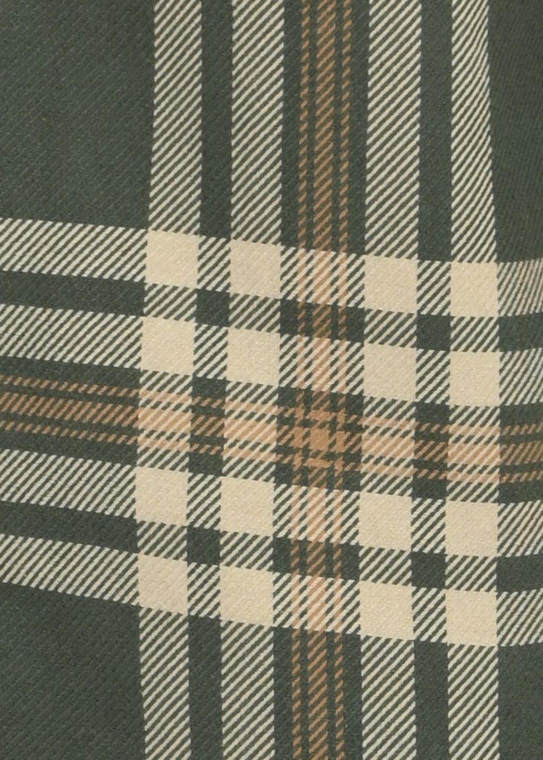 Men Green Classic Checked Shirt