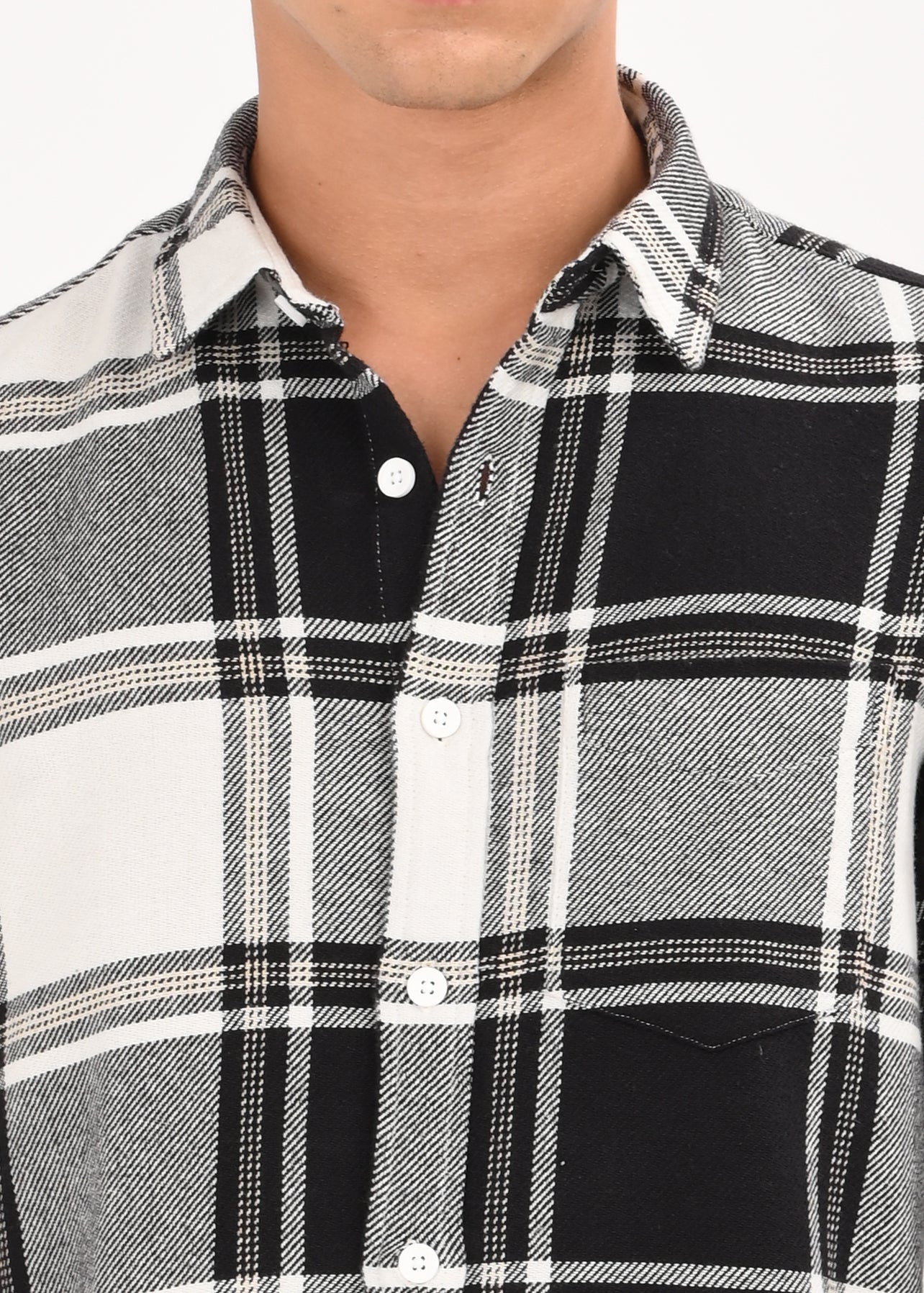 Men Black Classic Checked Shirt