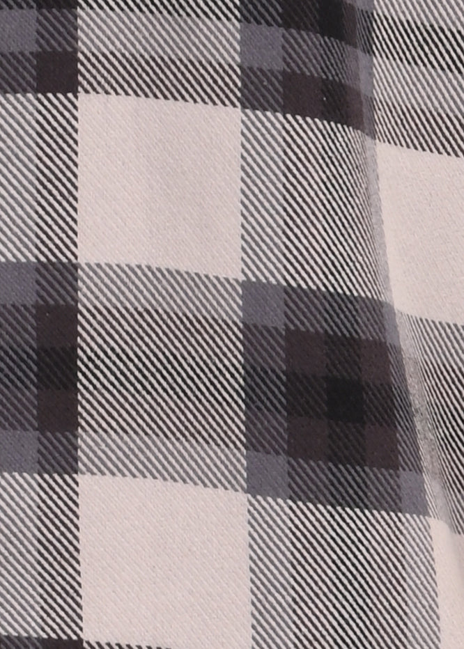 Men Grey Classic Checked Shirt