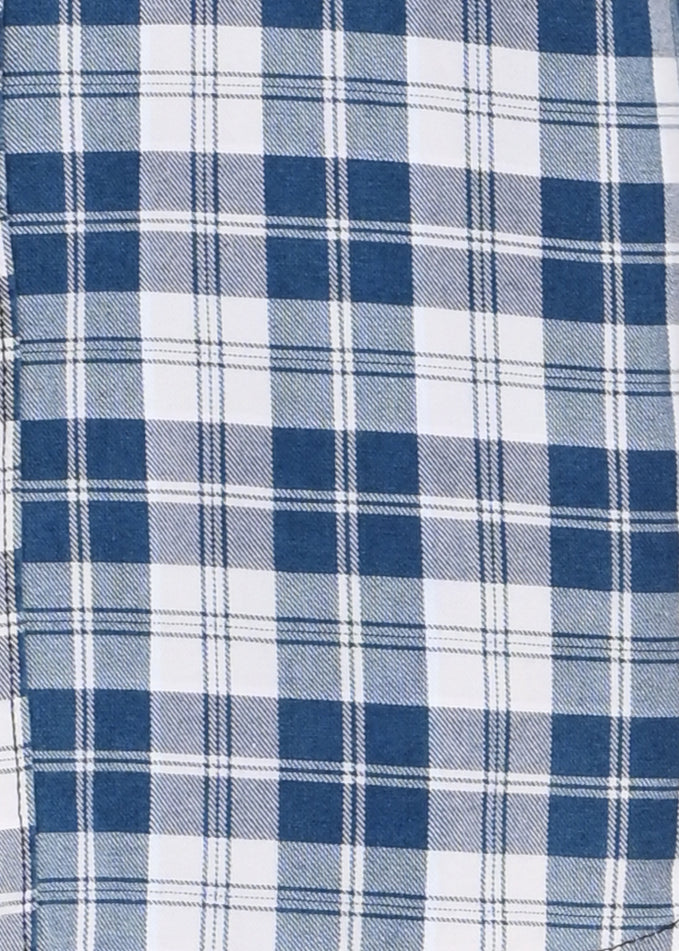 Men Blue Dyed Checked Shirt