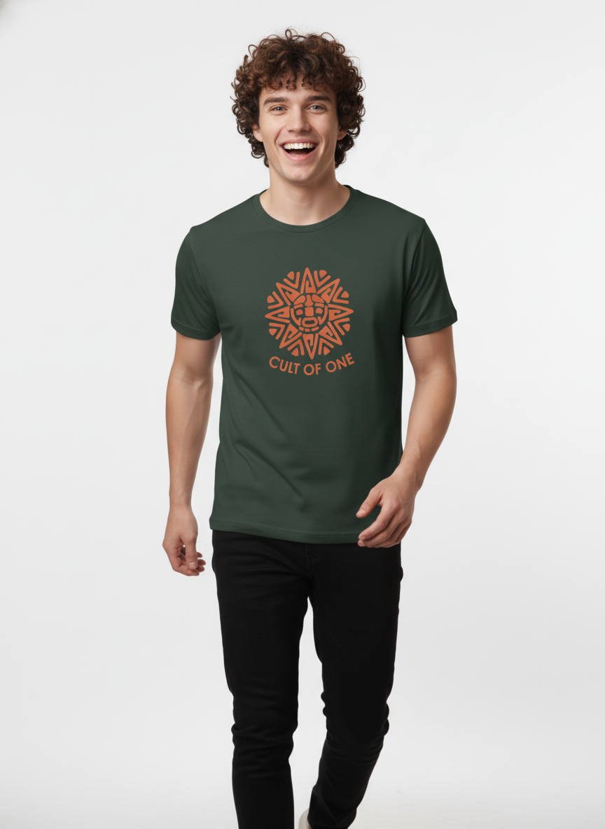 Men Cotton Tribal T-Shirt
