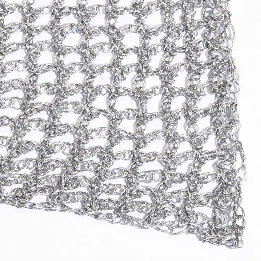 Silver Bohemian Crochet Headscarf