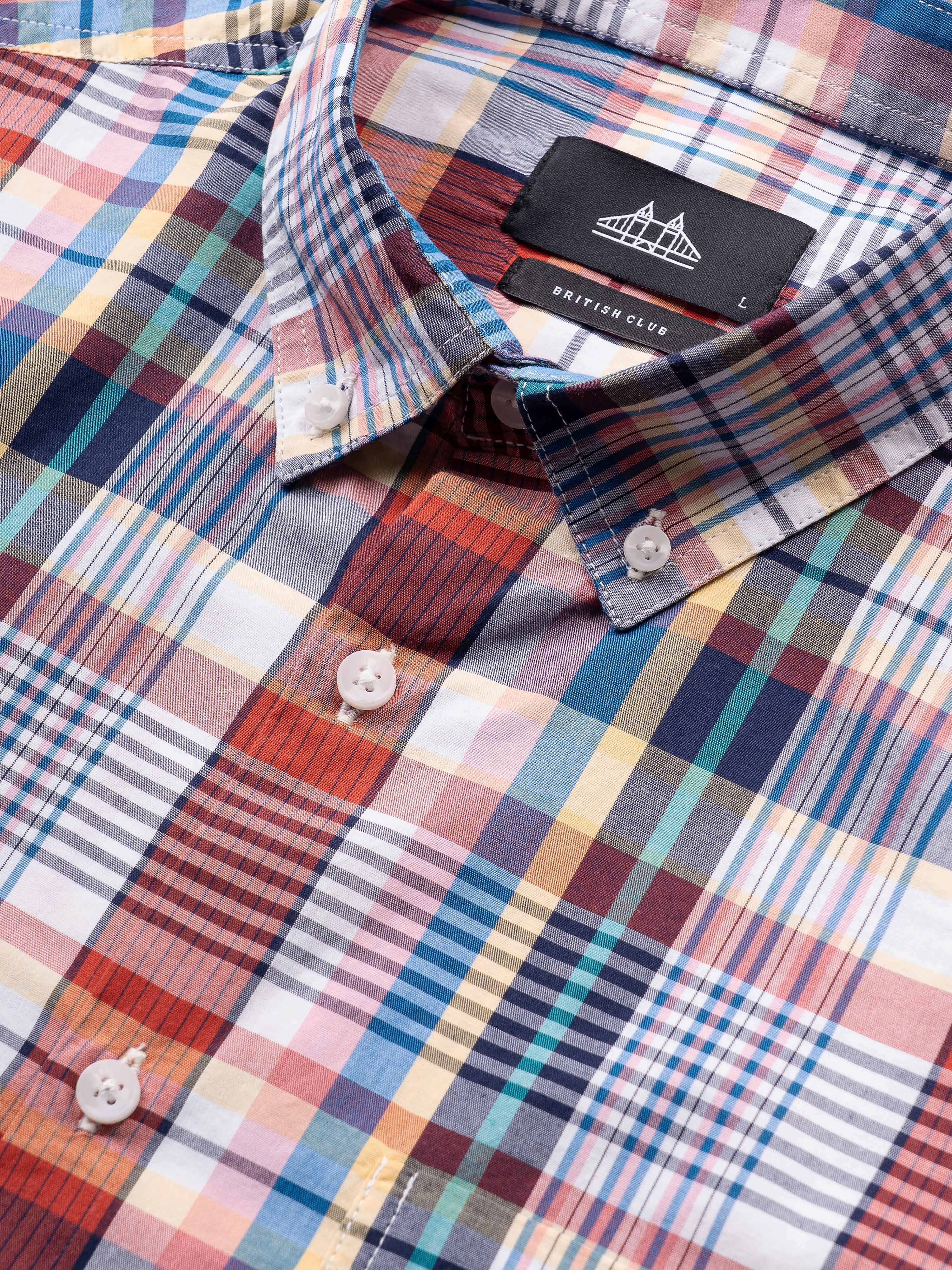 Men Multicolor Slim Fit Checked Shirt