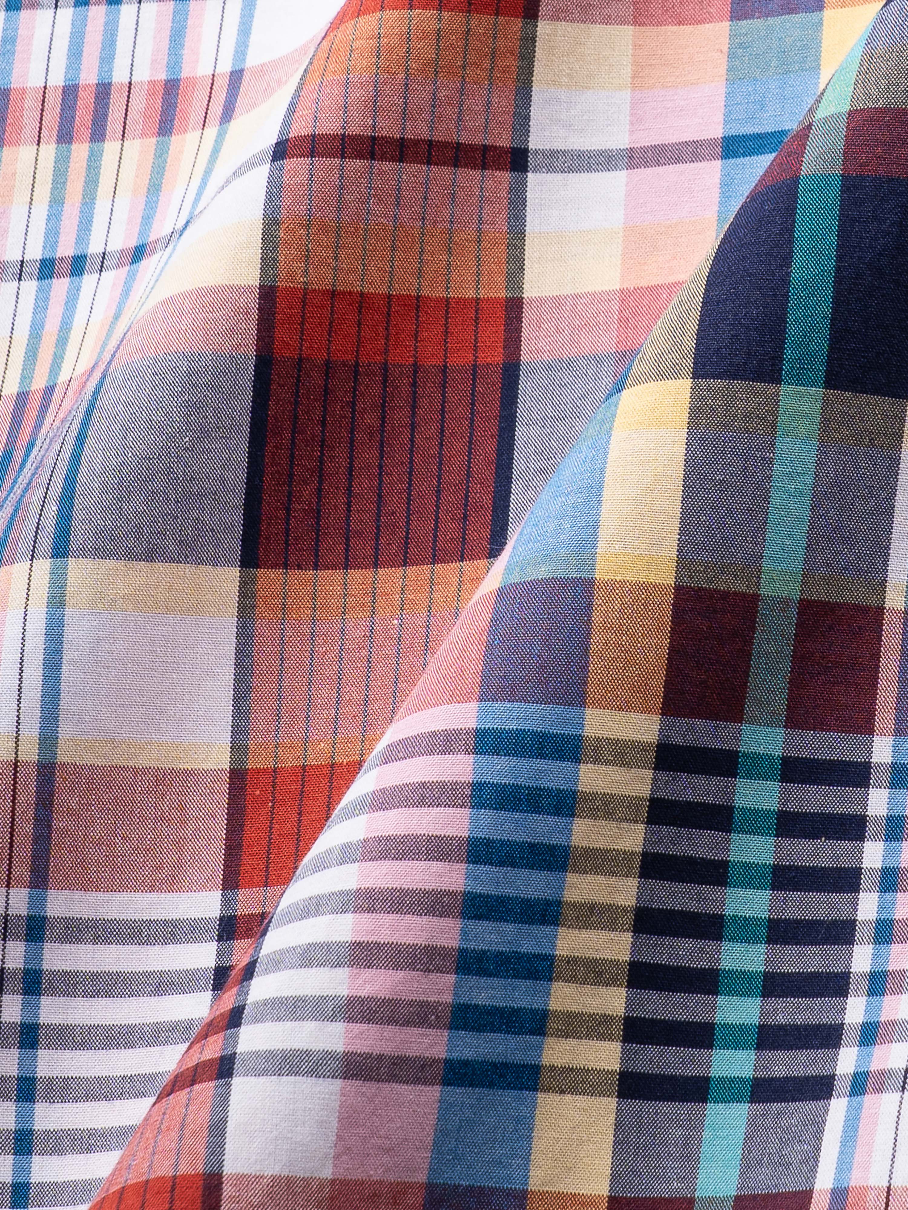 Men Multicolor Slim Fit Checked Shirt