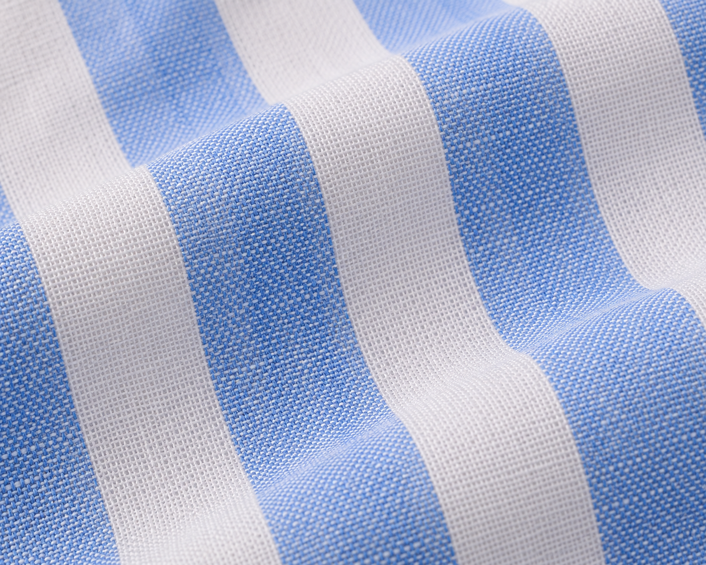 Women Blue Stripe Boxy Shirt