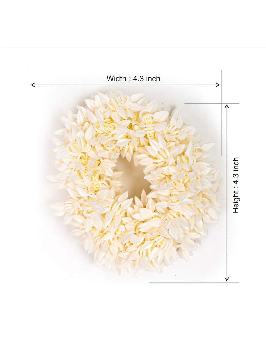 White Scented Mogra Gajra Scrunchies Set of 2