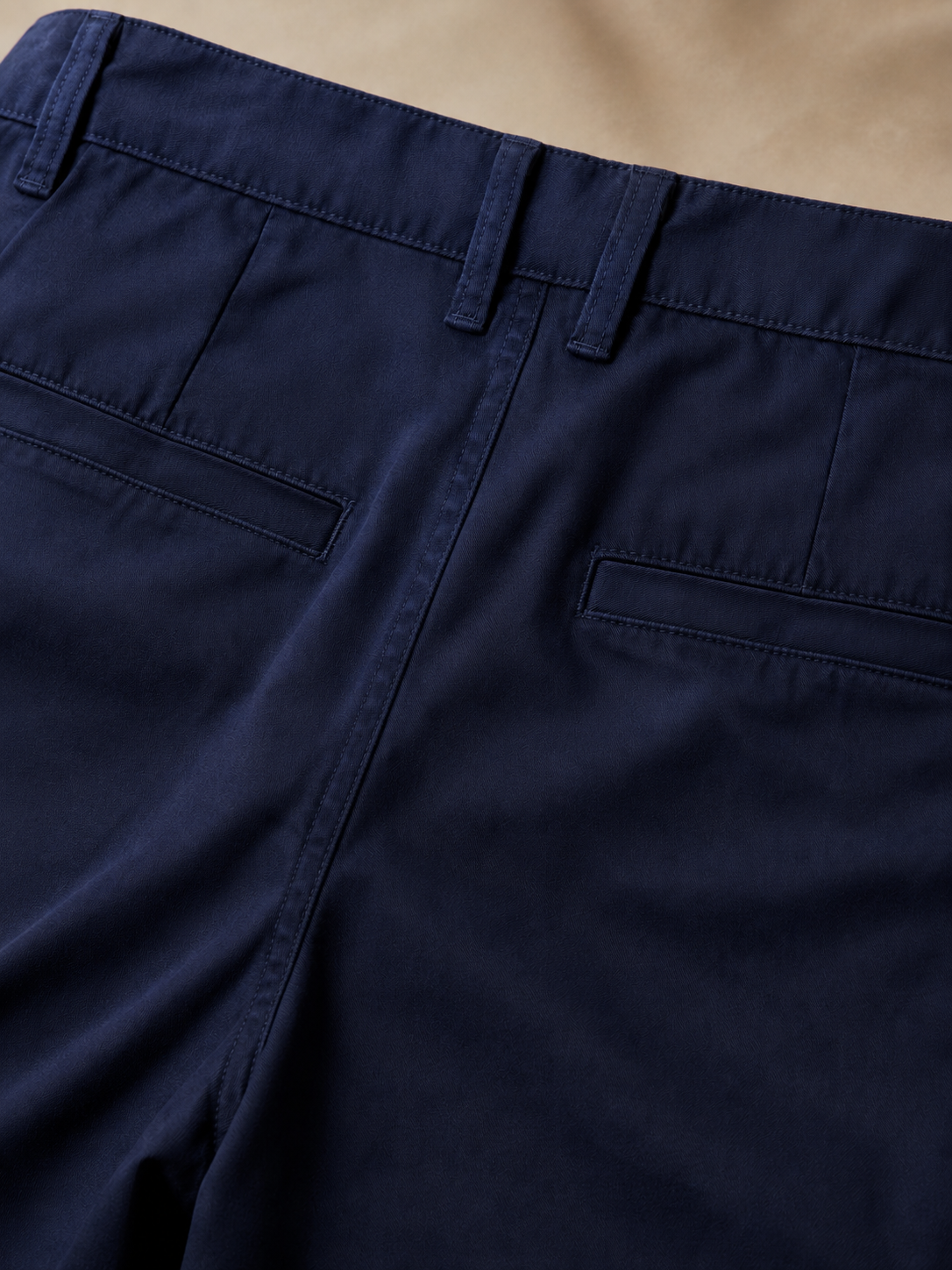 Men Navy Tailored Chino Shorts