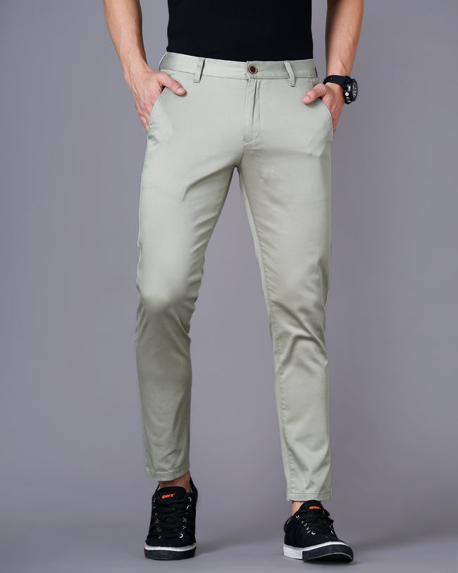 Men Olive Trousers