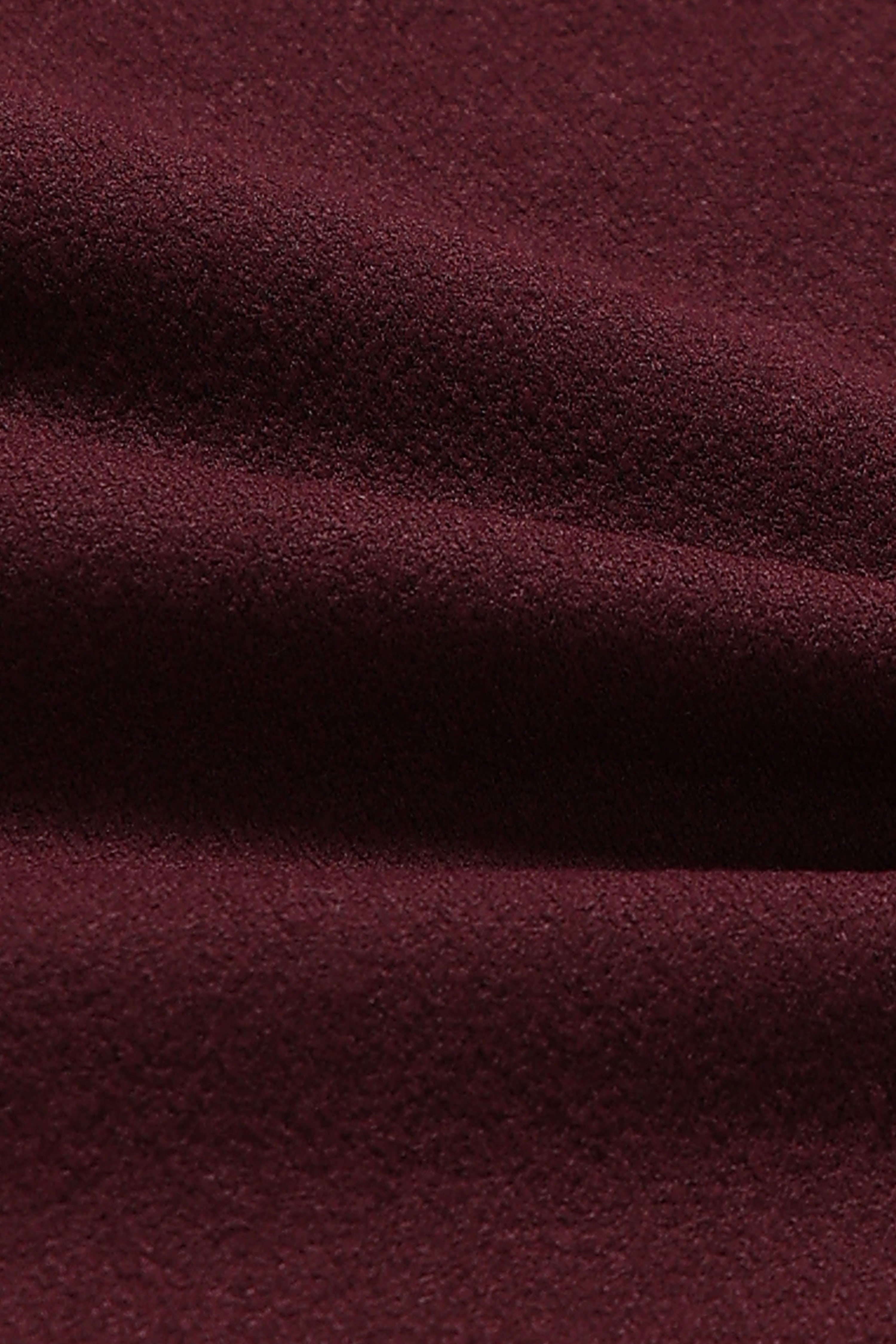 Men Maroon Crew Neck T-Shirt
