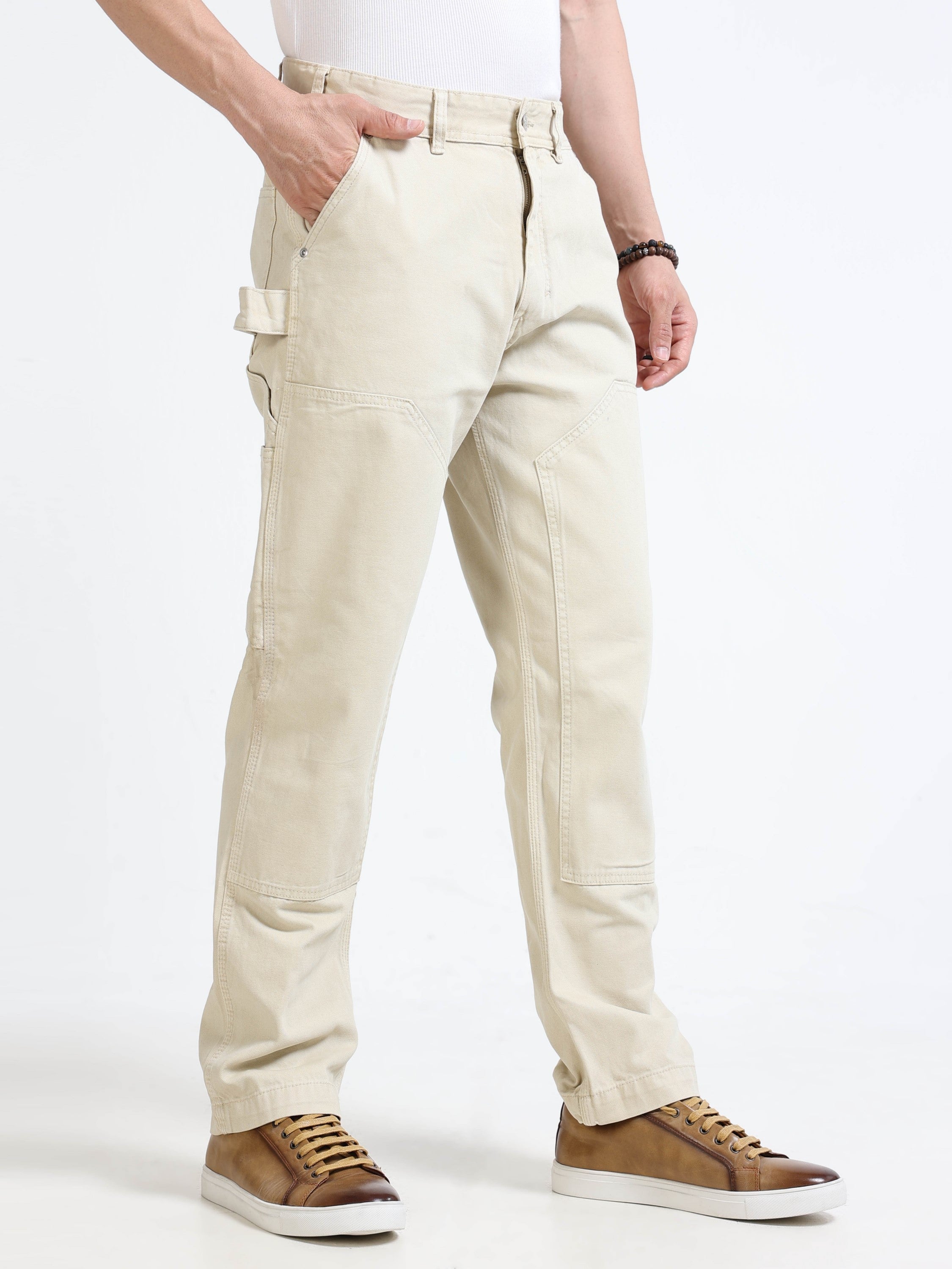 Men Beige Pant
