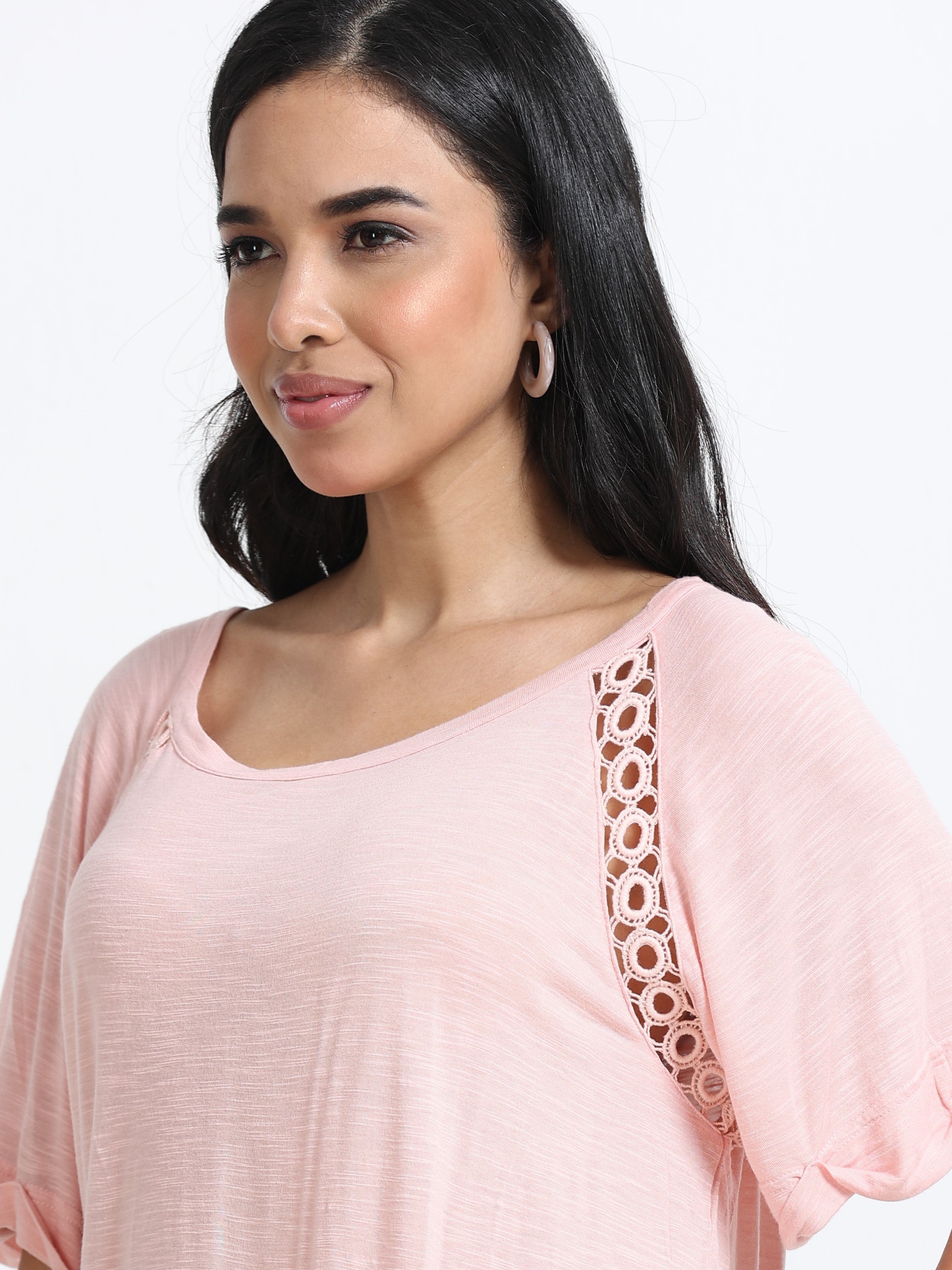 Women Peach Comfort Fit Top