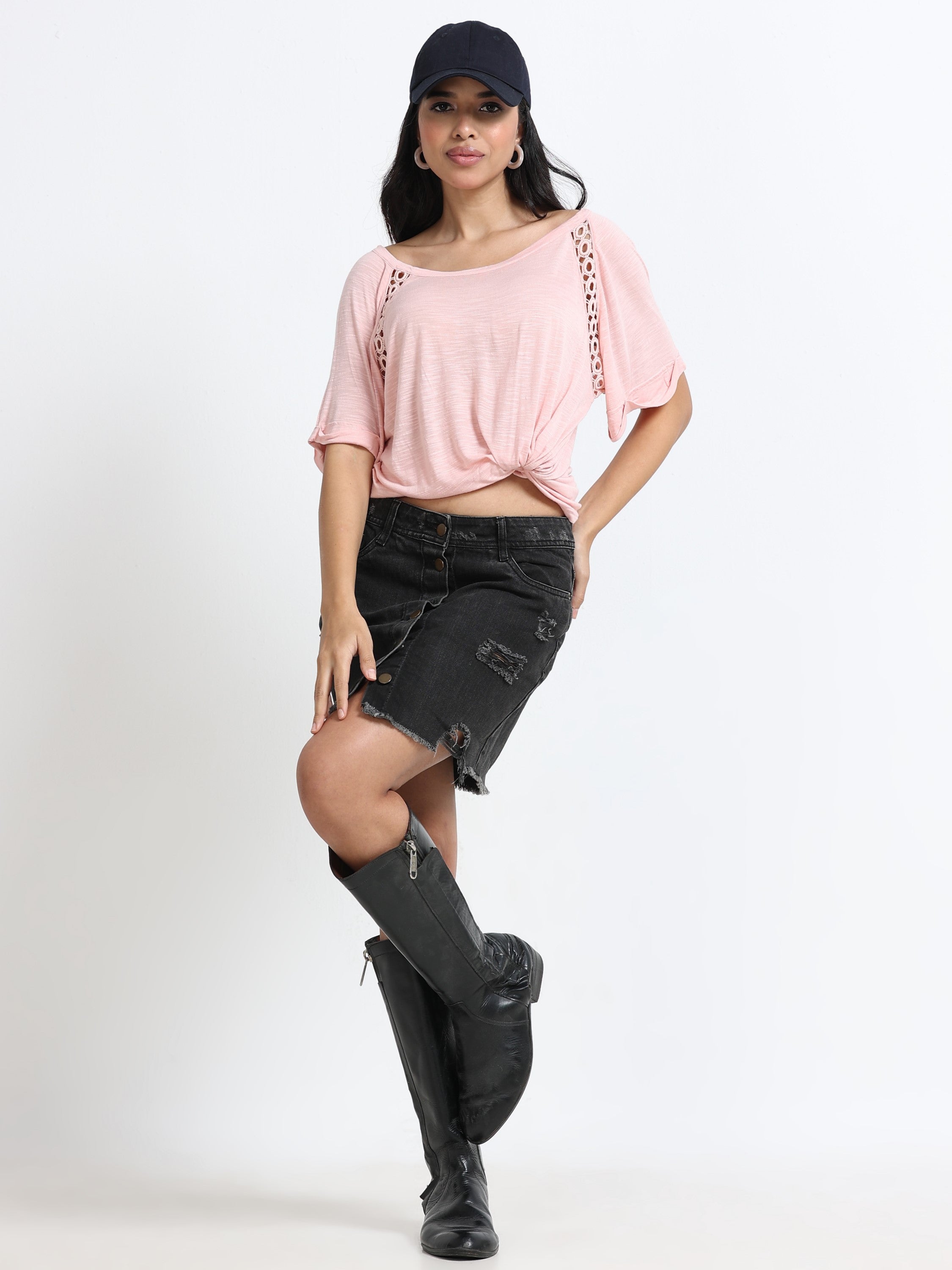 Women Peach Comfort Fit Top