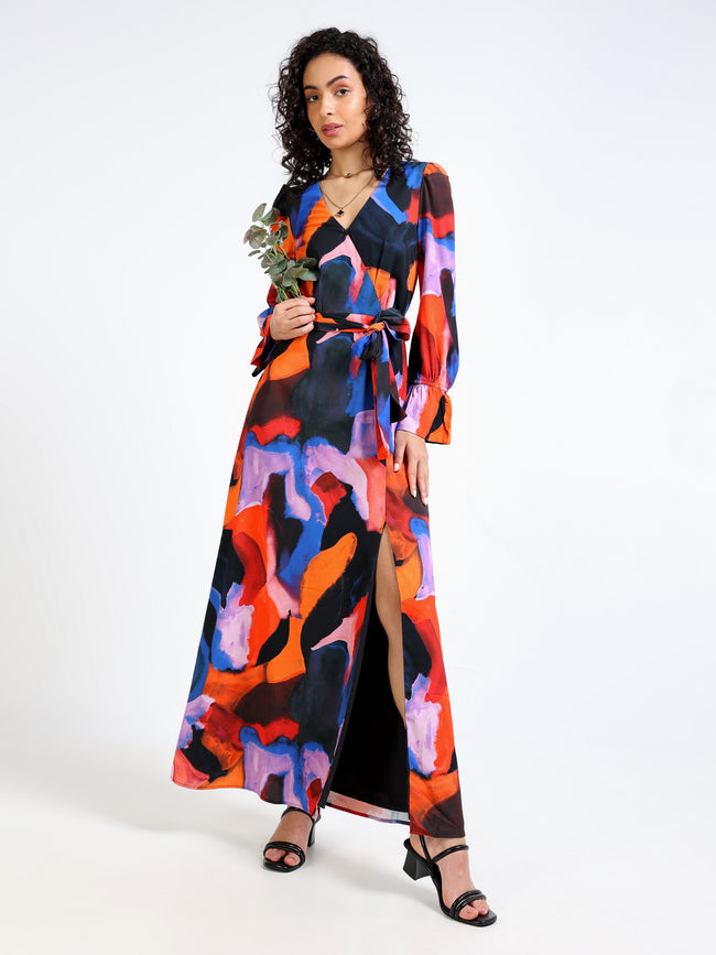 Women Multi Color Maxi Dress