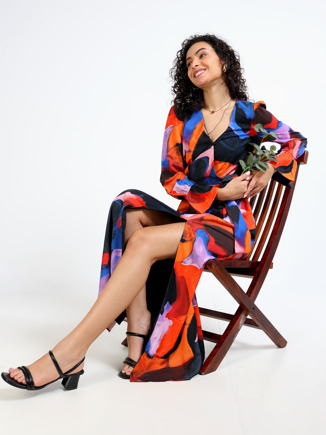 Women Multi Color Maxi Dress