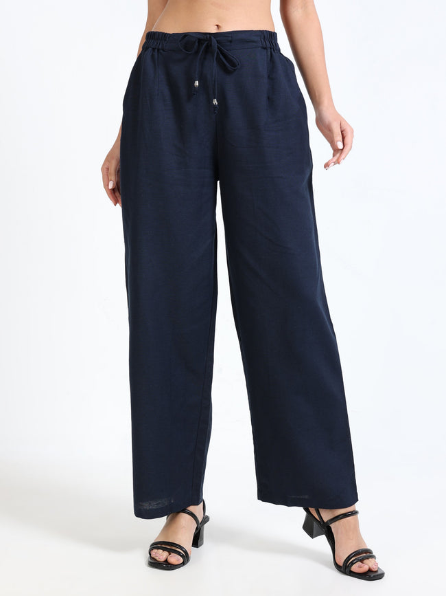 Women Navy Regular Fit Bottom