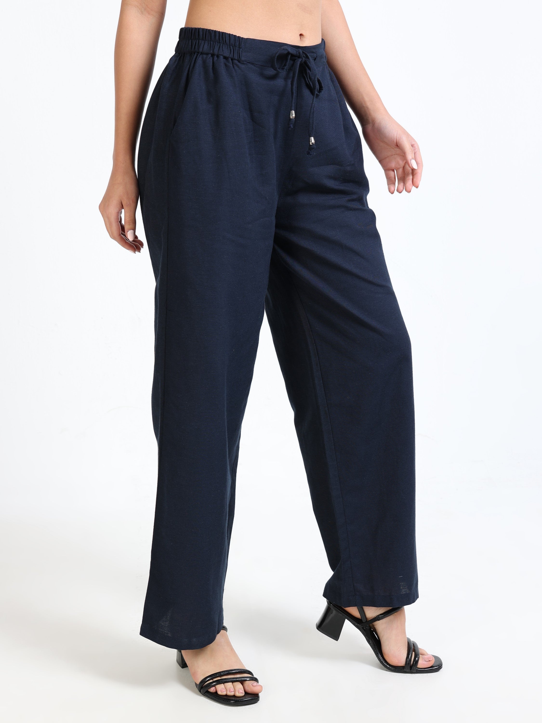 Women Navy Regular Fit Bottom