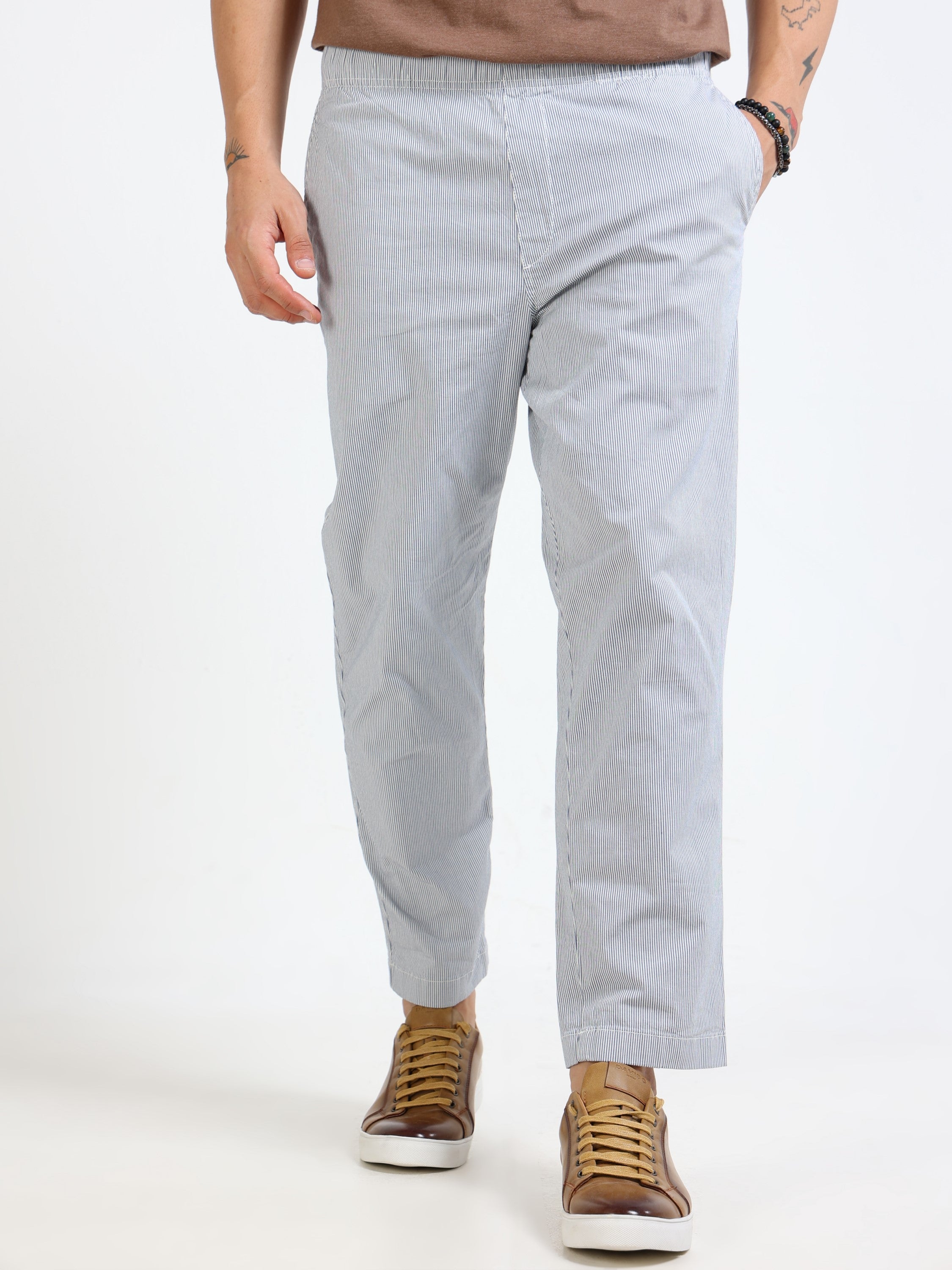 Men Blue Slim fit Pant