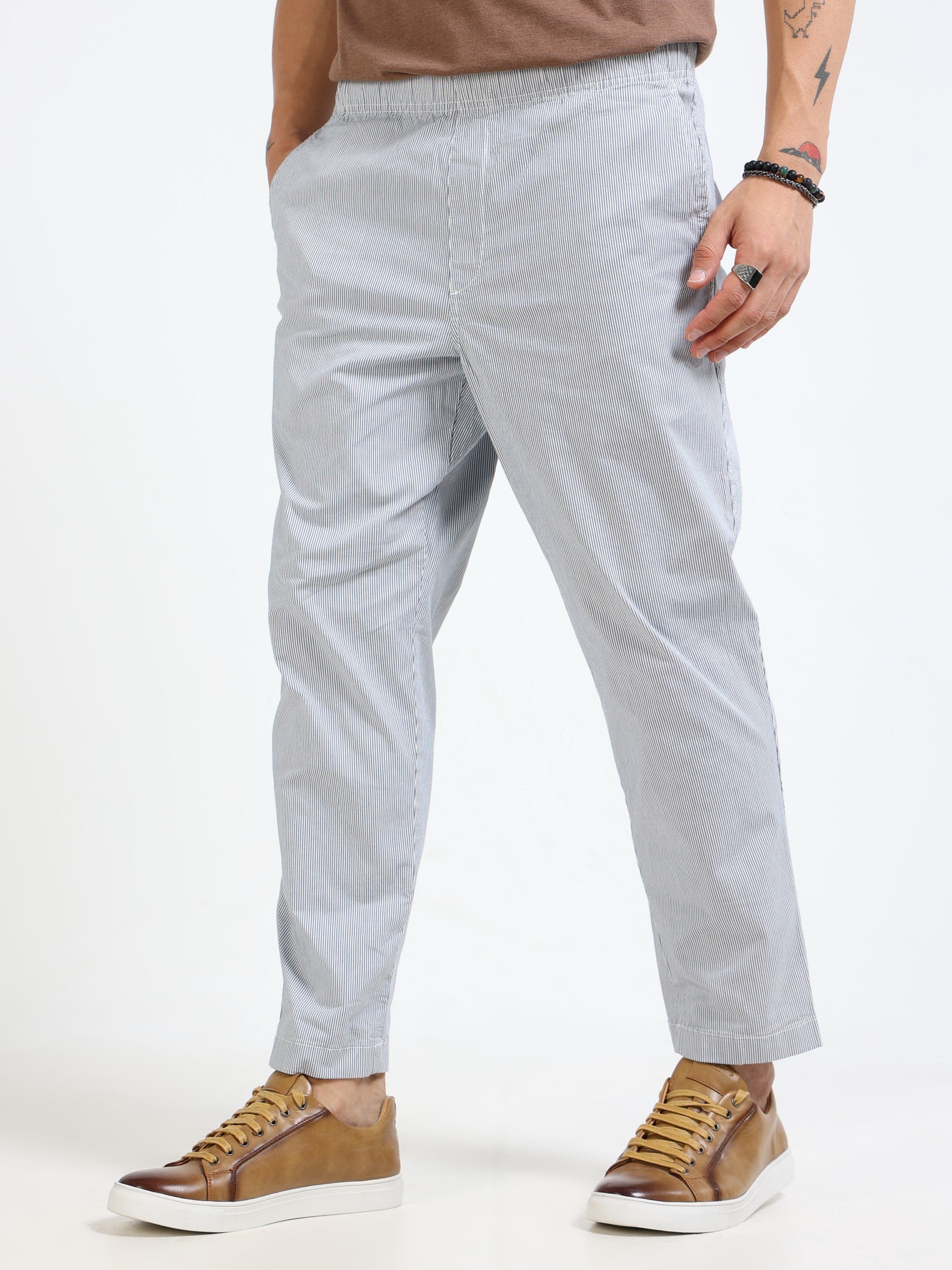 Men Blue Slim fit Pant